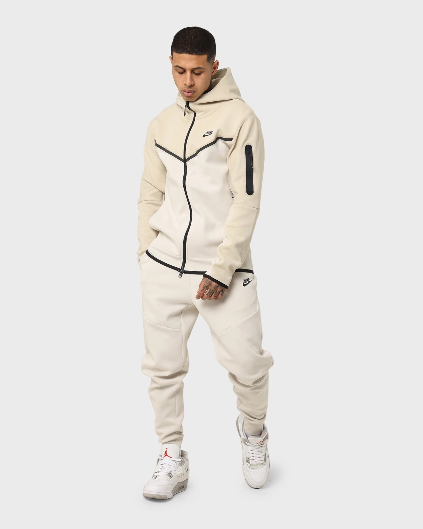 Nike Sportswear Tech Fleece Full Zip Hoodie Rattan rainy