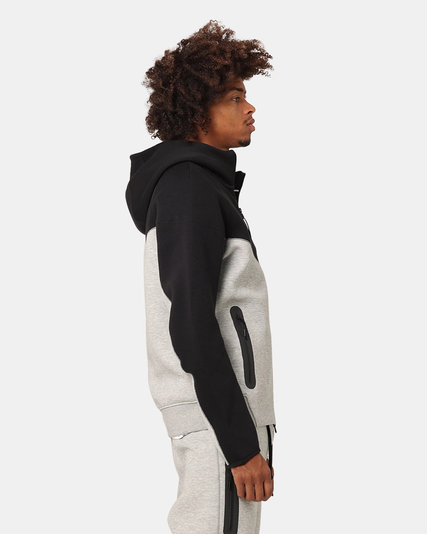 Nike Sportswear Tech Fleece Full-Zip Windrunner Hoodie Dark Grey Heather Flex Mobility System