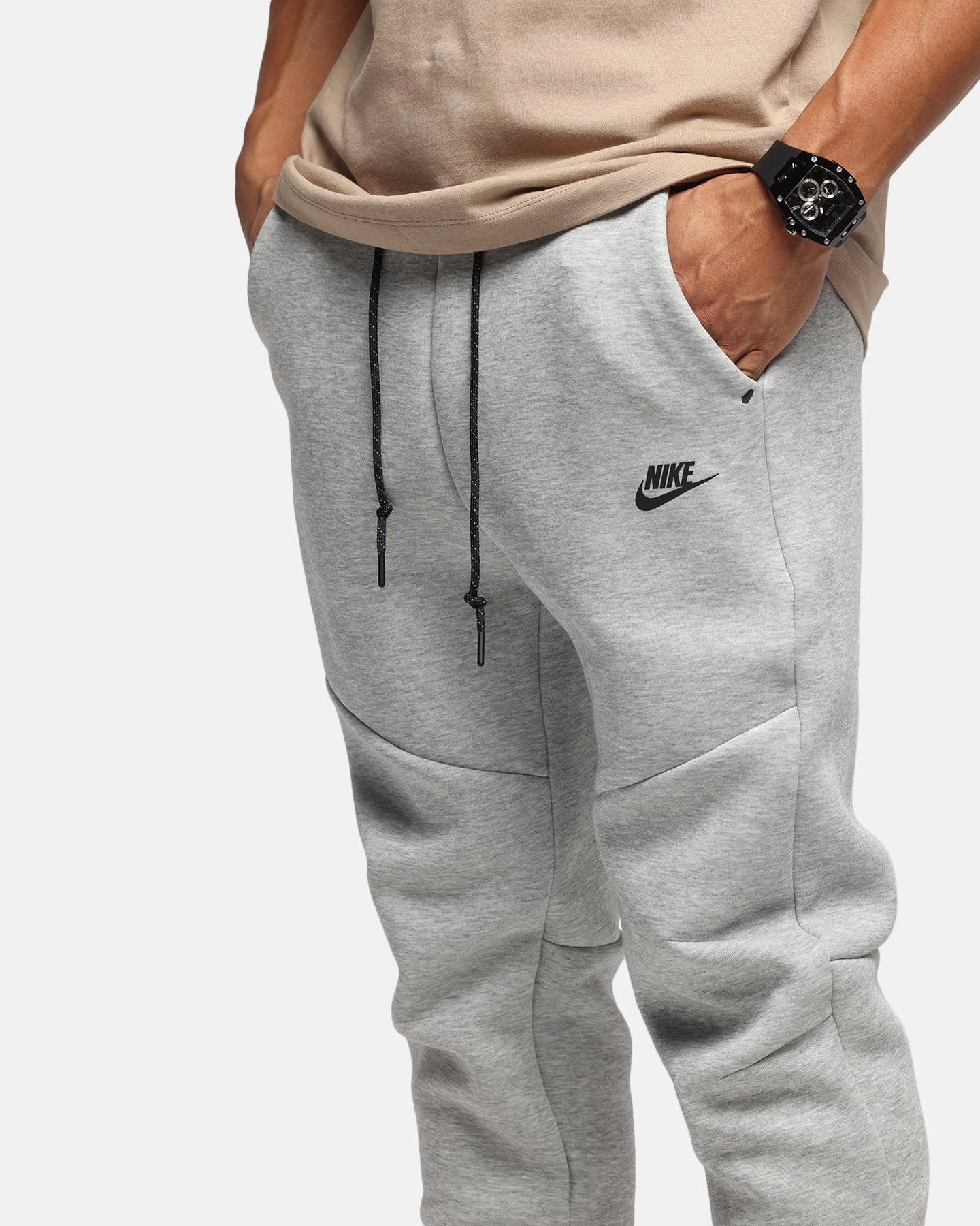 Nike Sportswear Tech Fleece Joggers Dark Grey Heather Anti Chafe Lining