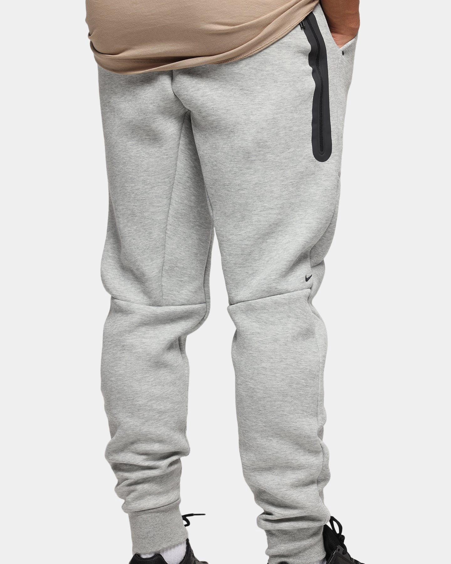 Wear Resistant Fabric Nike Sportswear Tech Fleece Joggers Dark Grey Heather