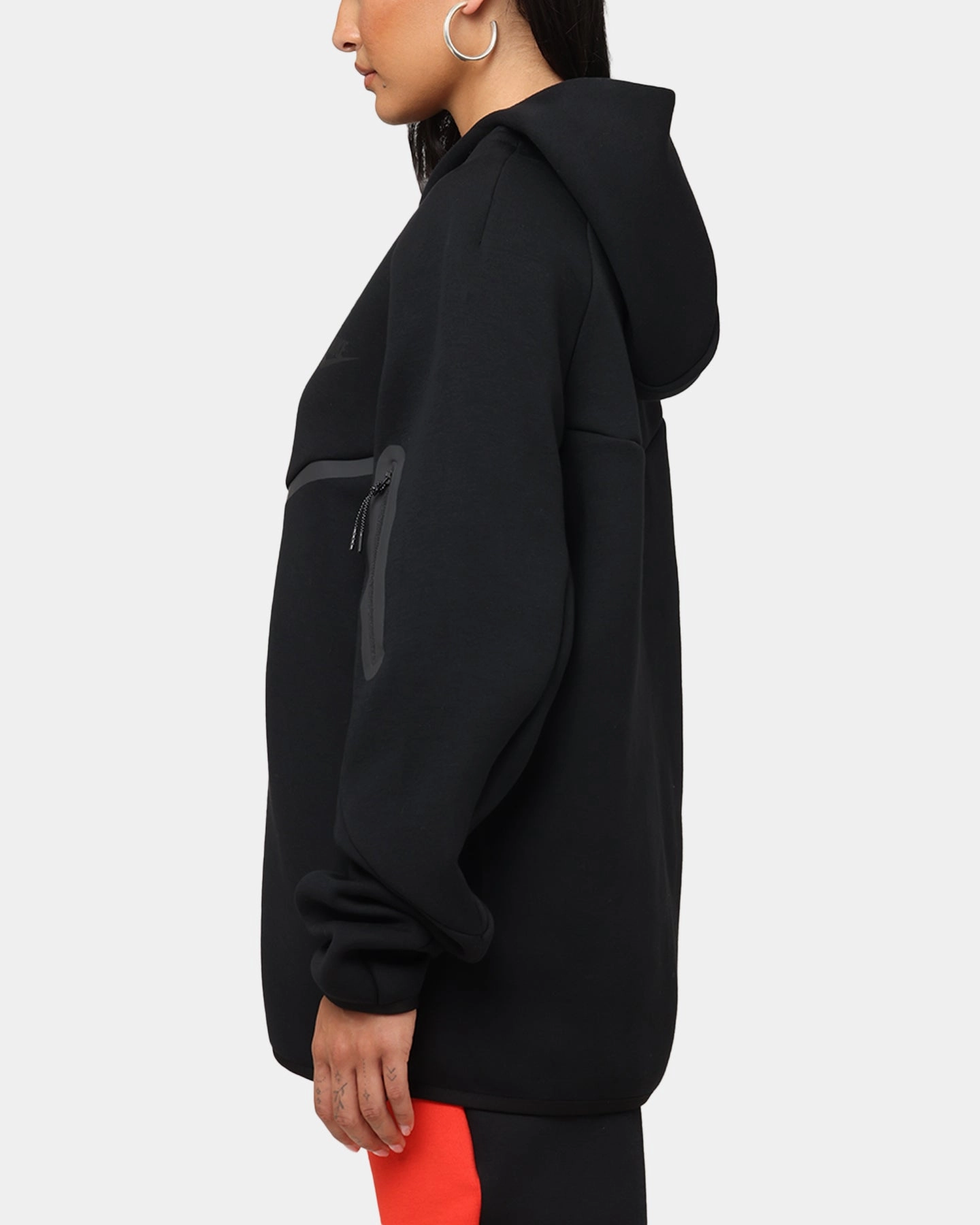 Nike Sportswear Tech Fleece Windrunner Jacket Black/Black Secure Zip Pockets Keep
