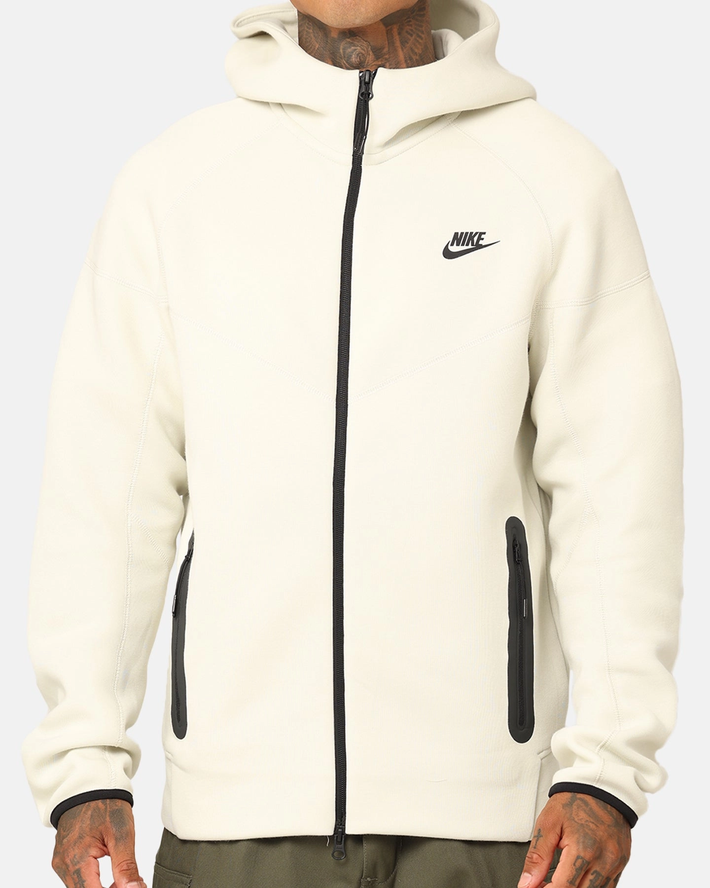 Nike Sportswear Tech Fleece Windrunner Jacket Sea Glass/Black chest pockets NonBulkyFit