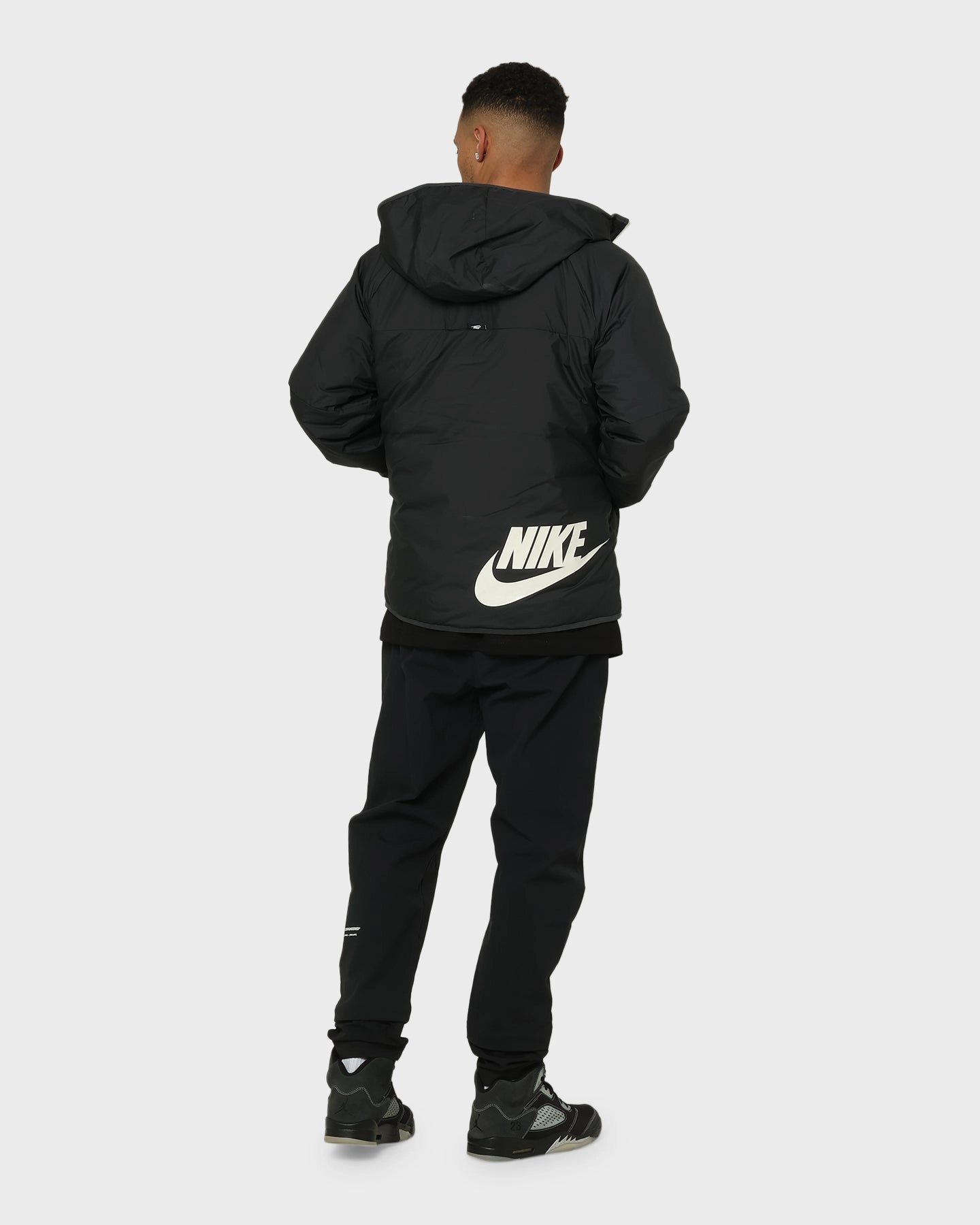 Produce Nike Sportswear Therma-FIT Legacy Reversible Hooded Jacket Black/Dark Smoke