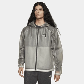 Recycled Polyester Blend Nike Sportswear TP Zip Up 'Grey'