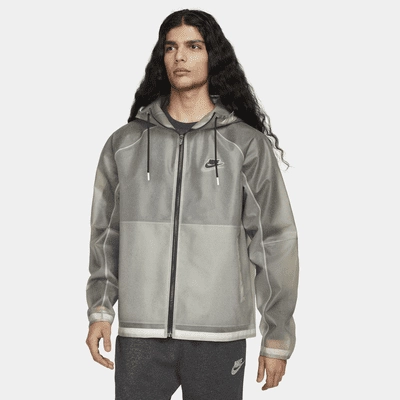 Weatherproof Zipper Tech Hooded Comfort Fit Nike Sportswear TP Zip Up 'Grey'