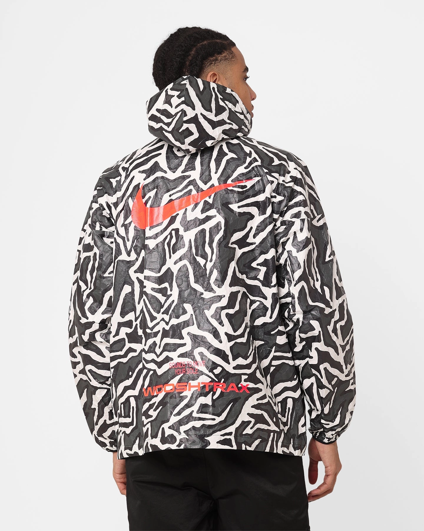 investment piece Brown Nike Sportswear Trend Jacket Anthracite/Black/Bright Crimson