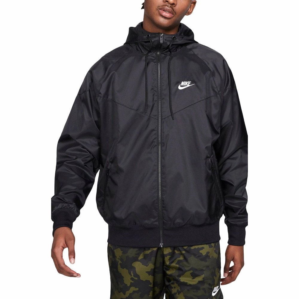 Nike Sportswear Windrunner Golf Jacket Black/White - FA25 Men Lightweight Polyester Blend