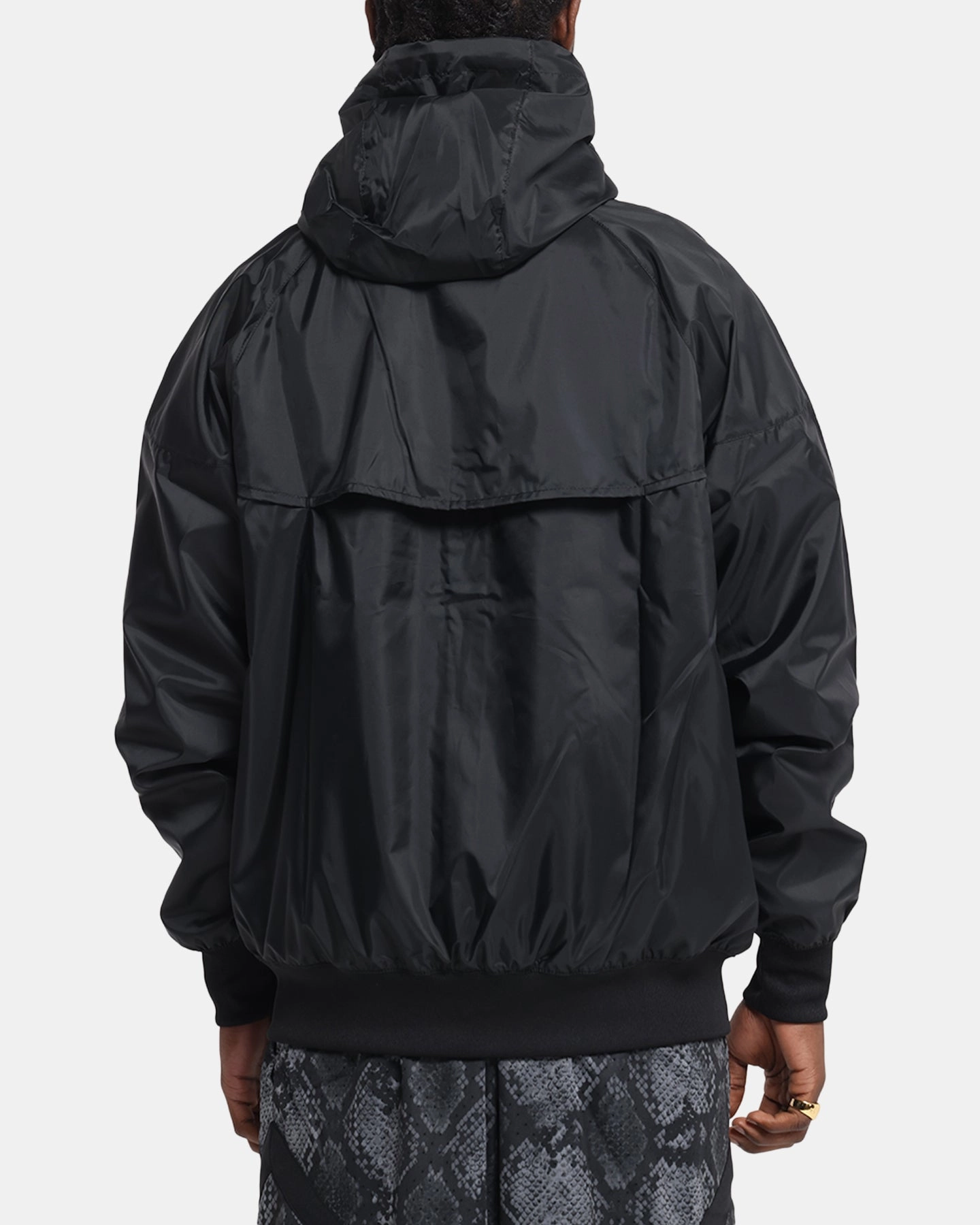 Performance Ready Nike Sportswear Windrunner Woven Hooded Jacket Black/White