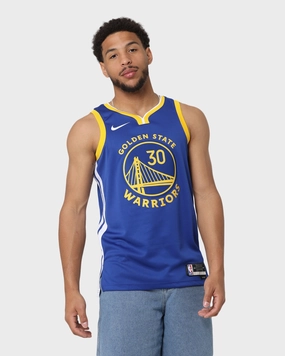 Anti Pilling Surface Treatment Dynamic Fit Technology Nike Stephen Curry San Francisco Golden State Warriors #30 Icon Edition 2022/23 Nike Dri-FIT NBA Swingman Jersey Rush Blue