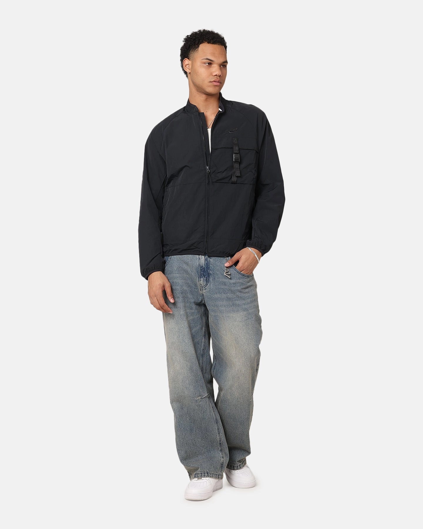 Workplace Use Music Nike Tech Woven Jacket Black/Black