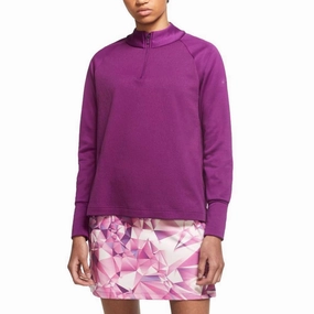 HoodedStyle Nike Therma Half-Zip Golf Pullover College Bright Grape - FW20 Women