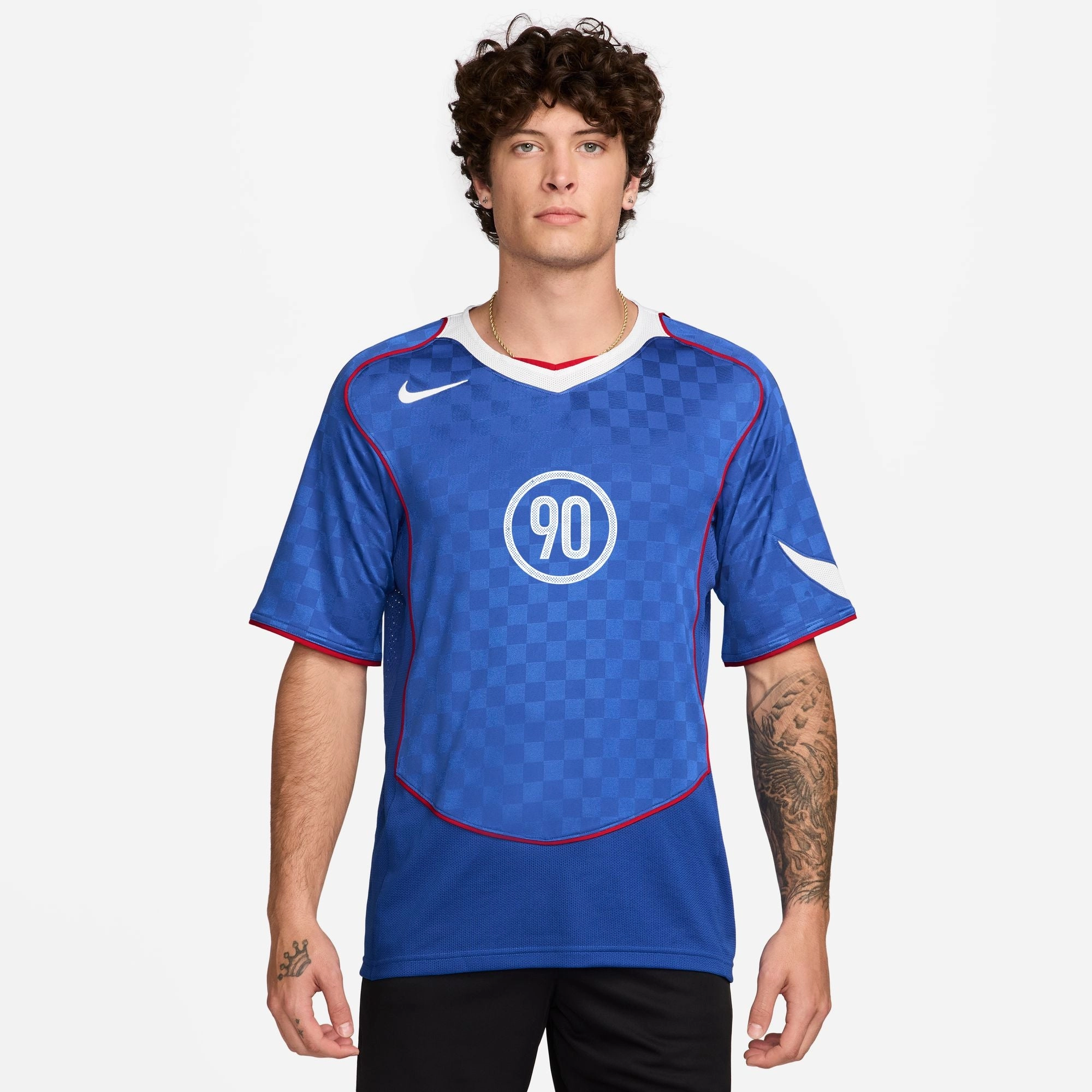 Minimalist Aesthetic Nike Total 90 Dri-FIT Soccer Jersey 'Game Royal'