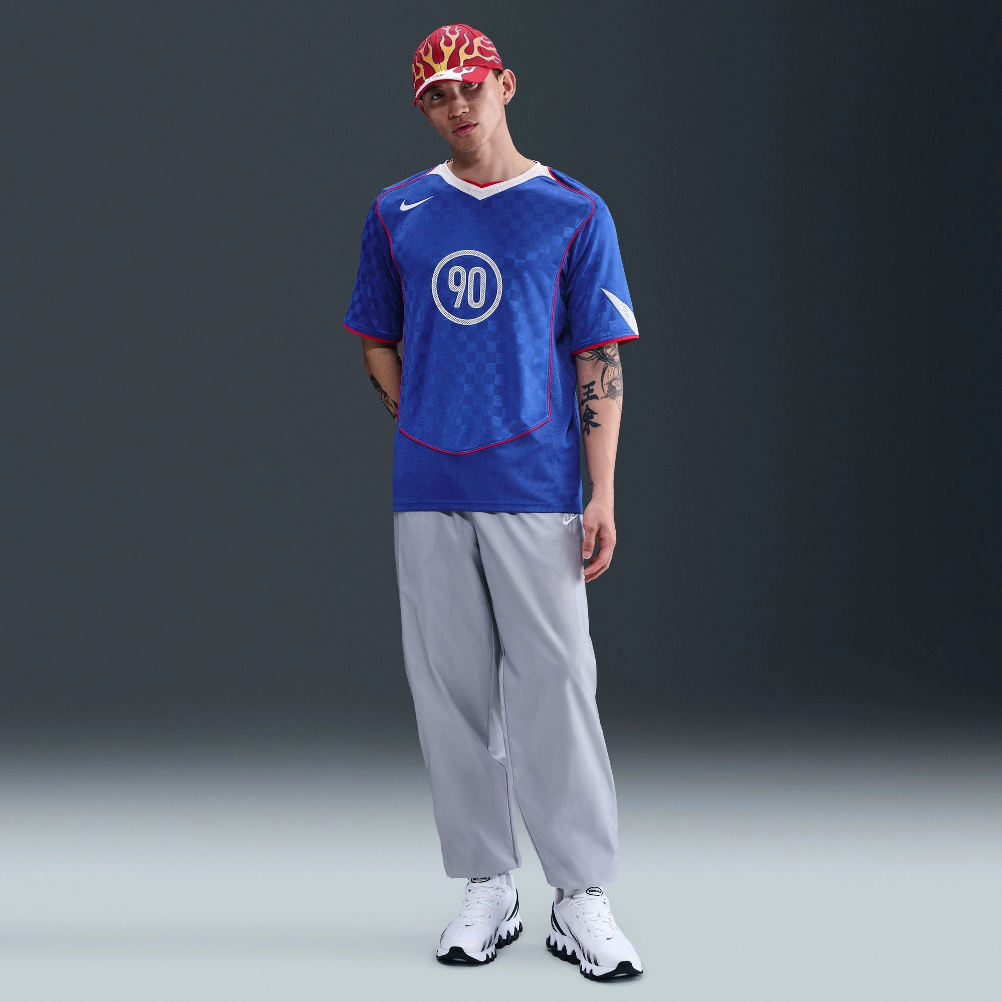 Soft Touch Minimalist Closure Nike Total 90 Dri-FIT Soccer Jersey 'Game Royal'