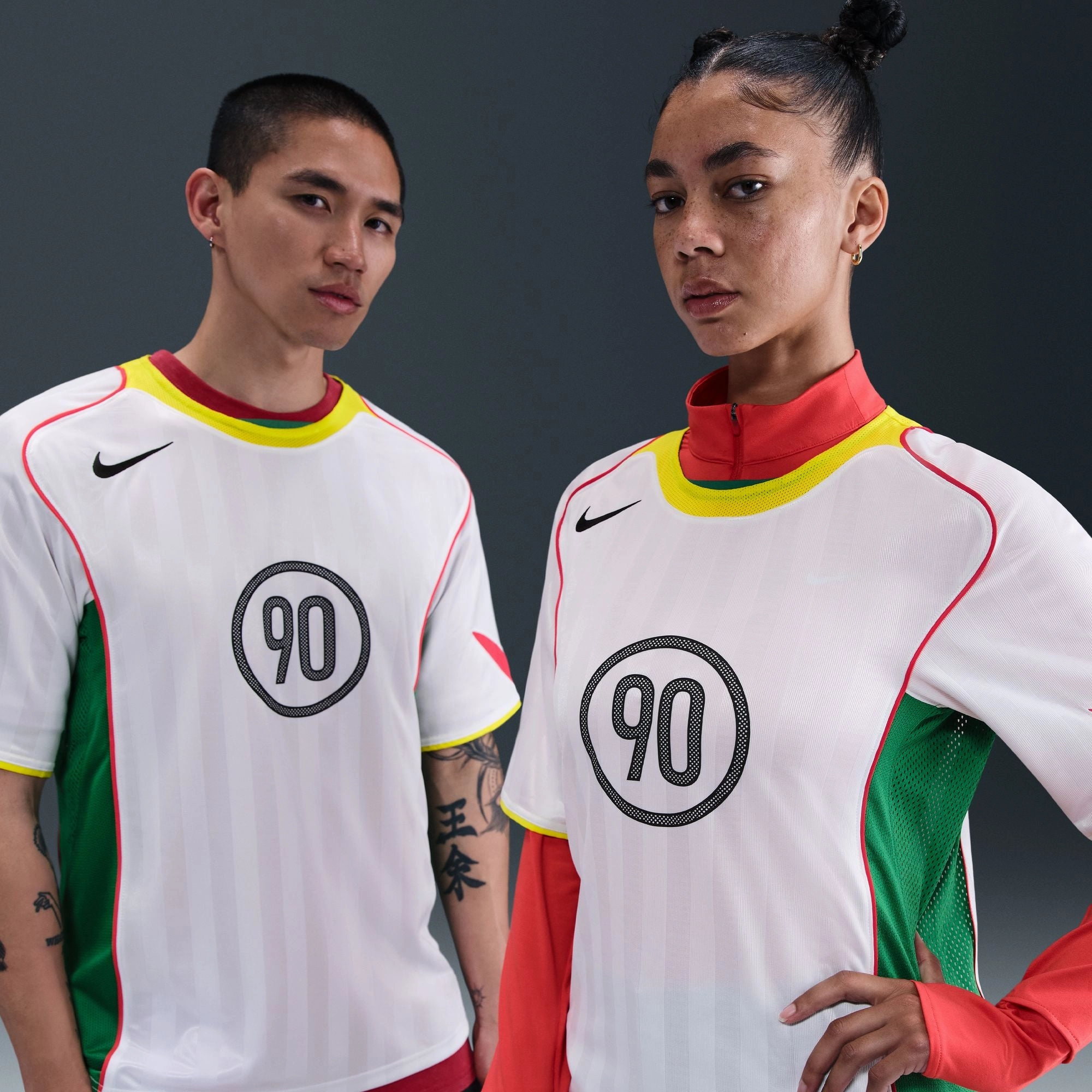 Nike Total 90 Dri-FIT Soccer Jersey 'White' Modern Look Functional Fashion