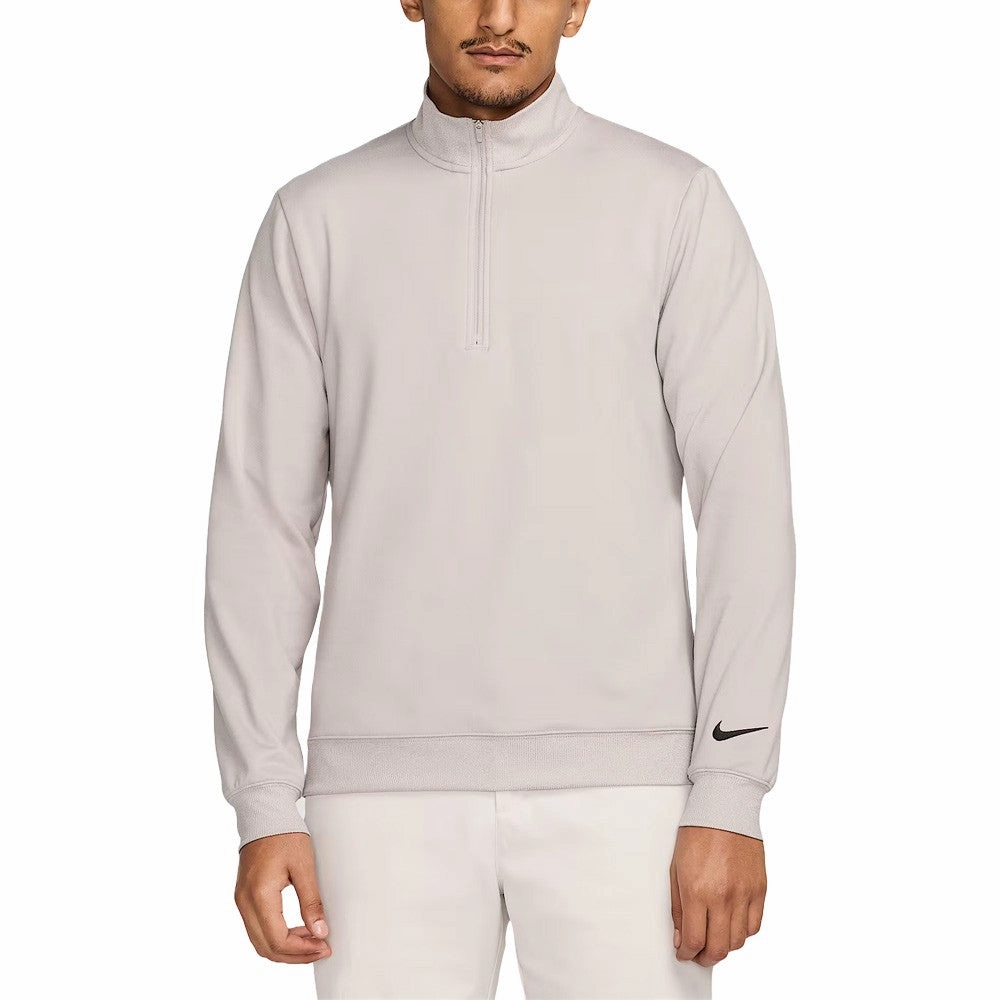 Nike Tour 1/2 Zip Golf Pullover Gray/Black - FA25 Men Stitched Look Thermal Insulated Jacket