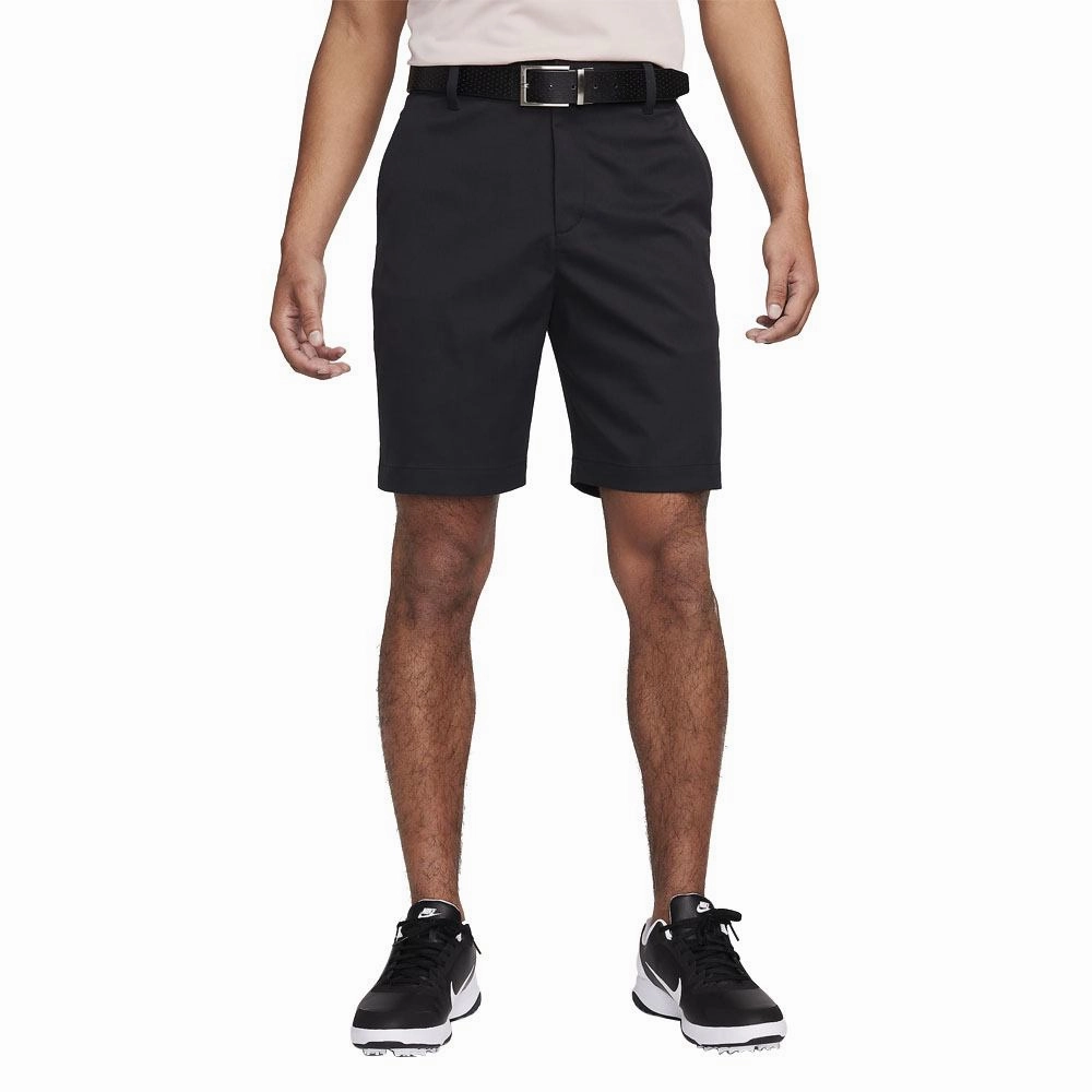 Double Needle Stitching Nike Tour 8" Chino Golf Shorts Black - FA25 Men