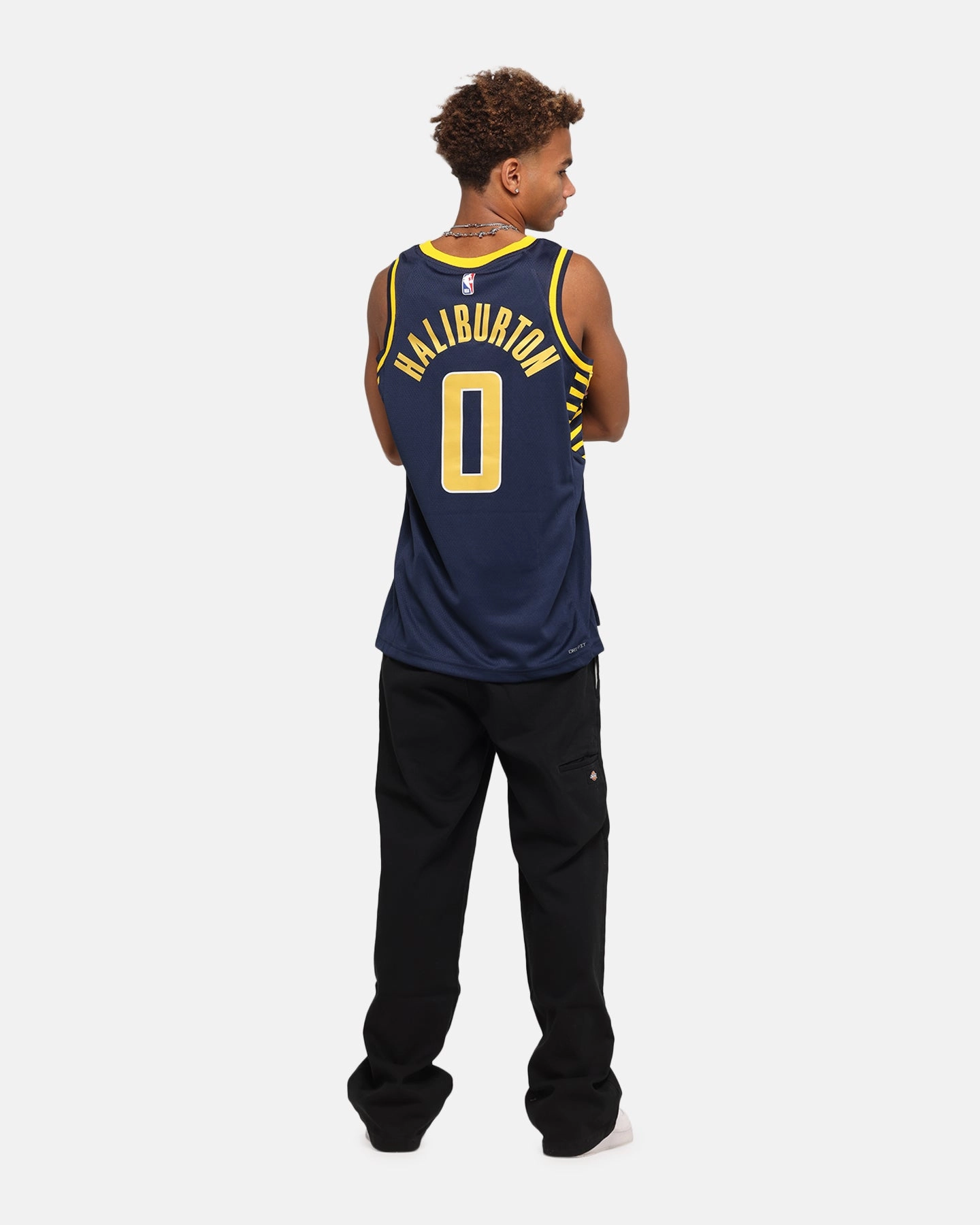 Nike Tyrese Haliburton Indiana Pacers #0 Icon Edition 2022/23 Nike Dri-Fit NBA Swingman Jersey College Navy Sporty Appeal Durable Wicking Channels