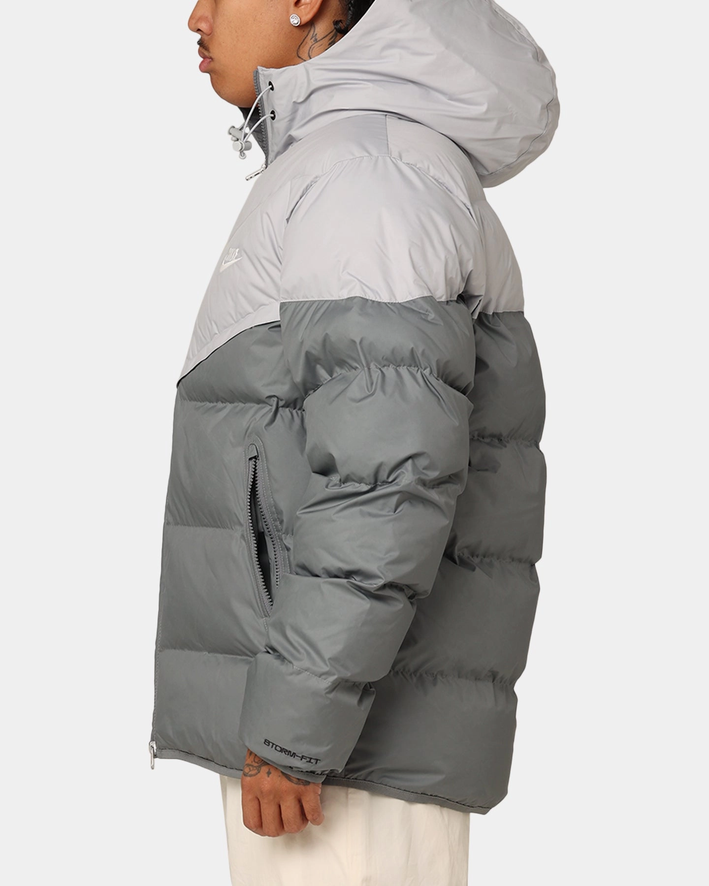 Nike Windrunner PrimaLoft? Storm-FIT Hooded Puffer Jacket Light Smoke Grey winter season weekend