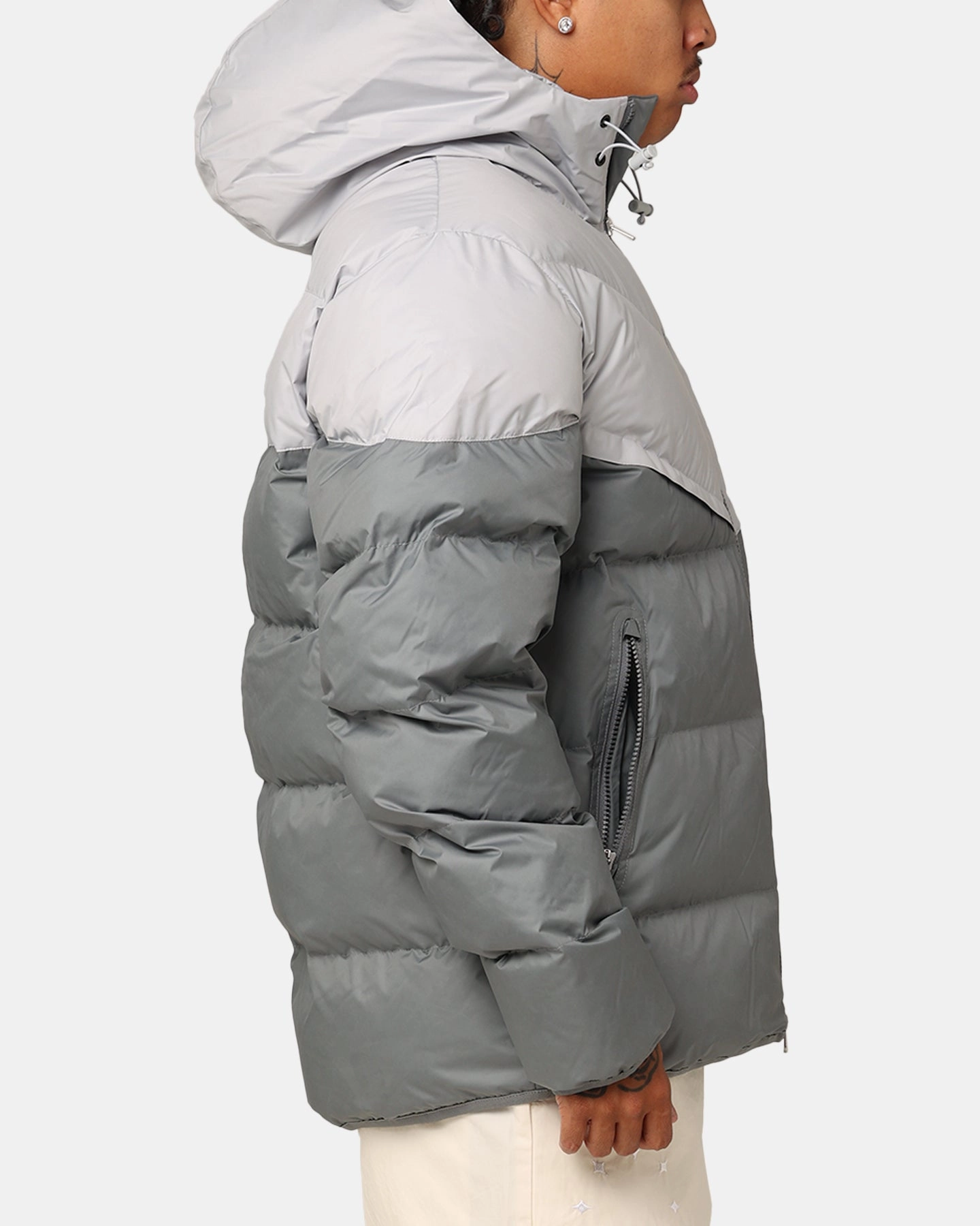 Nike Windrunner PrimaLoft? Storm-FIT Hooded Puffer Jacket Light Smoke Grey Magnetism