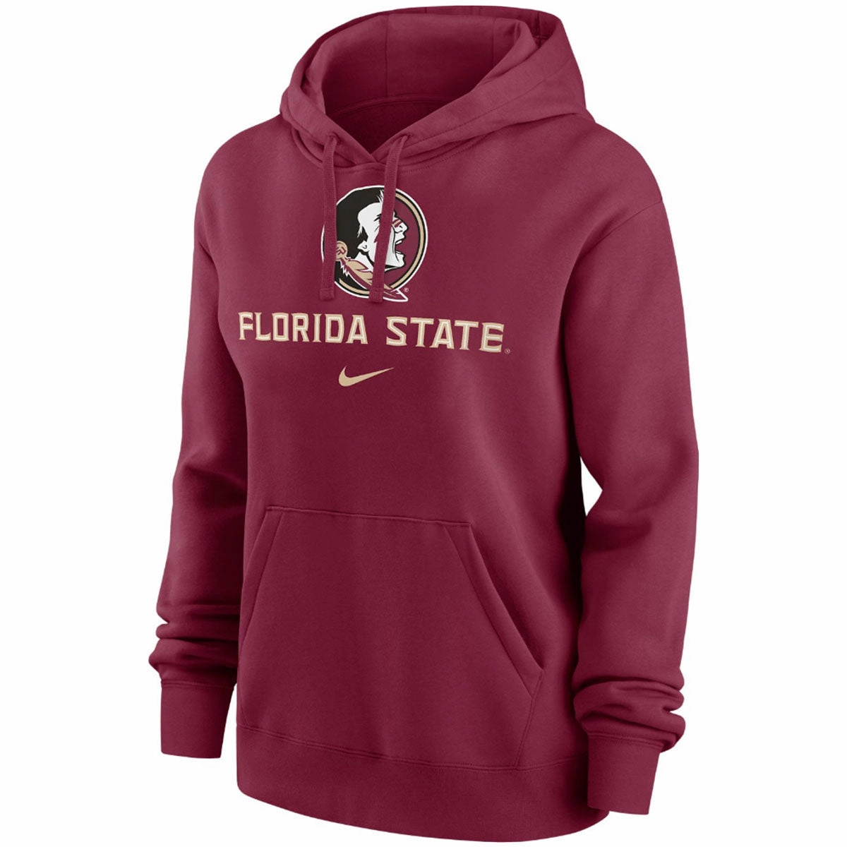 Nike Women's Seminole Logo Florida State Club Fleece Hood - Garnet farmers high end market users