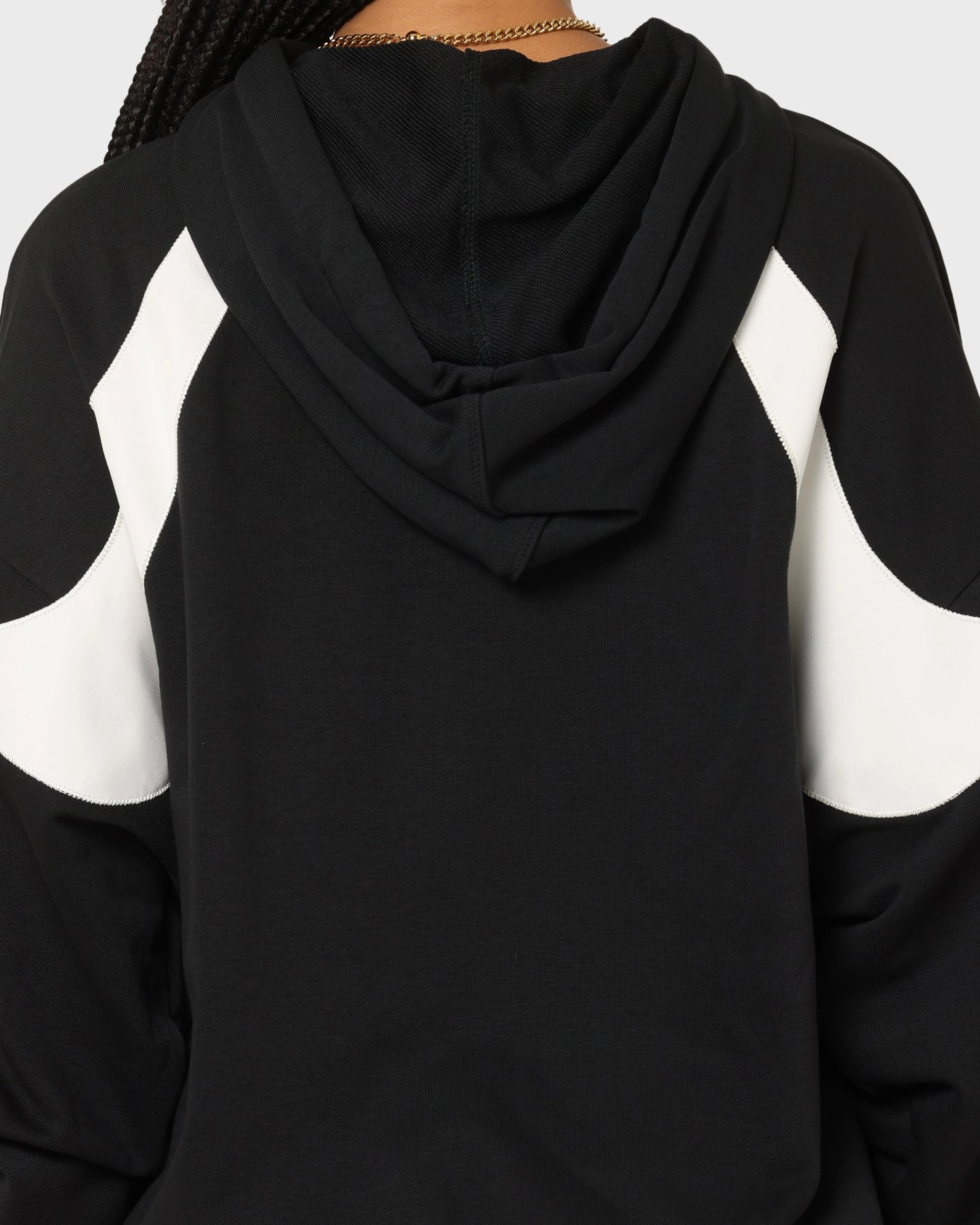 ski holiday Nike Women's Sportswear Circa 50 Fleece Hoodie Black/White