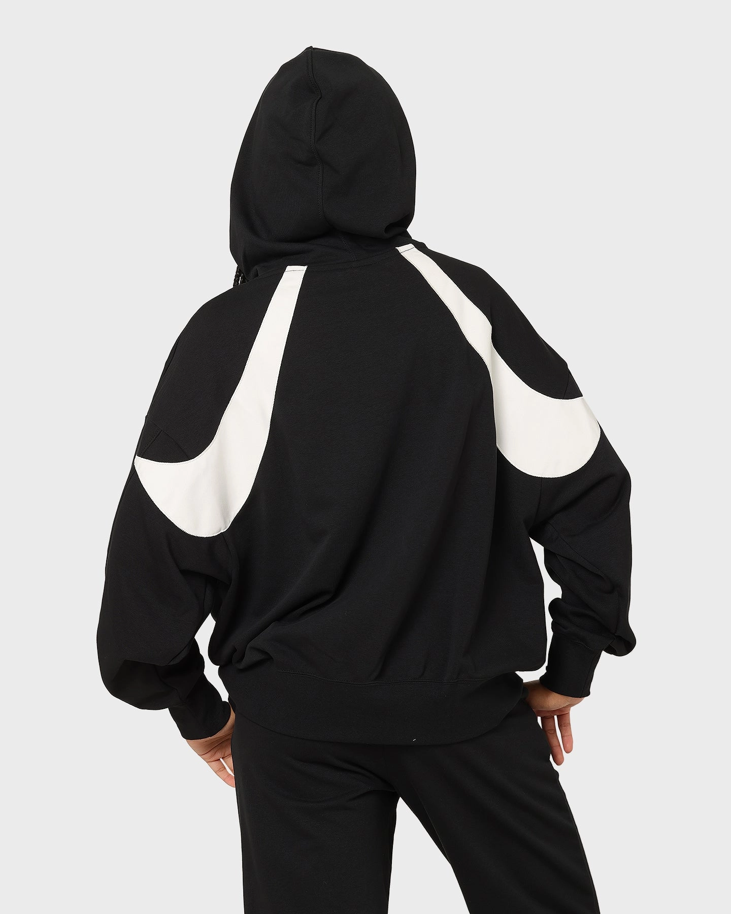 Odor Control Treatment Nike Women's Sportswear Circa 50 Fleece Hoodie Black/White