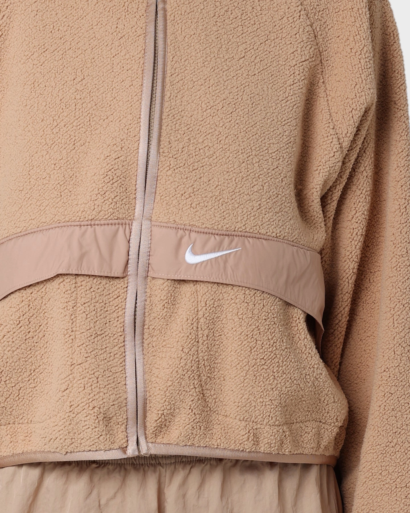 Silicone Grip Trim Loose Nike Women's Sportswear Essential Sherpa Jacket Hemp