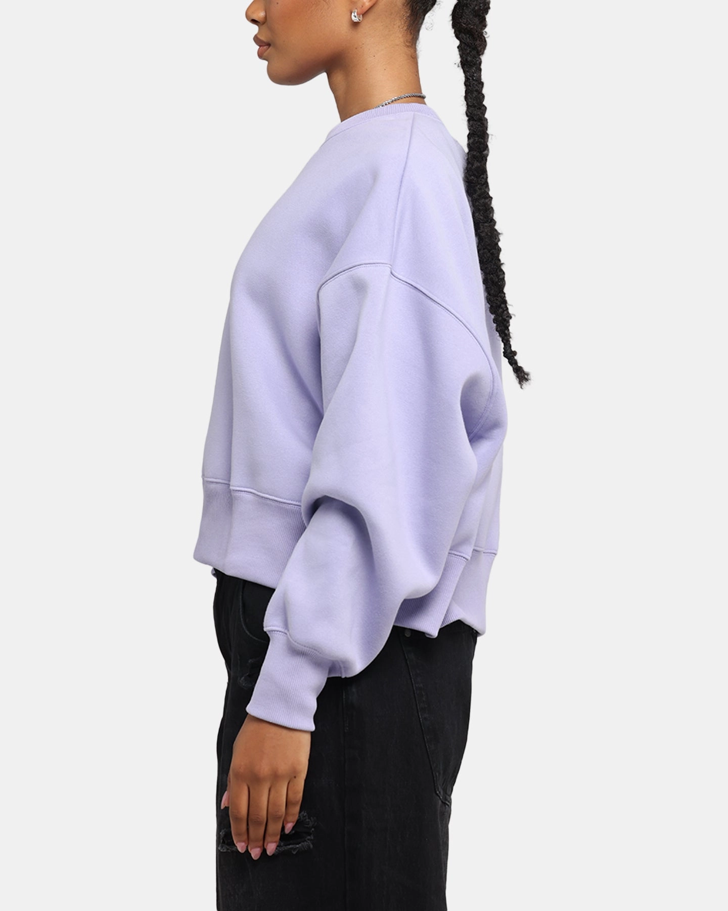 Nike Women's Sportswear Phoenix Fleece Crewneck Lilac Ice Elegant Styling