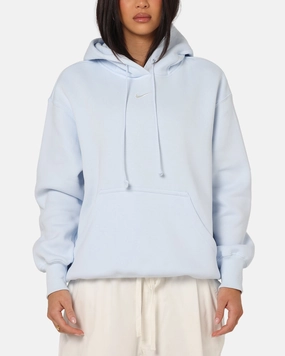 autumn season Plus Size Nike Women's Sportswear Phoenix Fleece Oversized Pullover Hoodie Blue