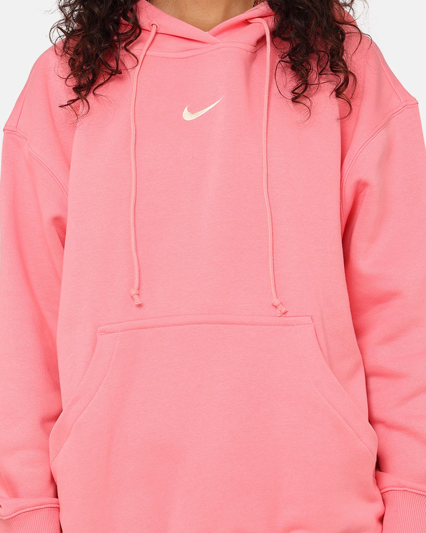 Nike Women's Sportswear Phoenix Fleece Oversized Pullover Hoodie Coral Chalk/Sail Skill Machine-washable