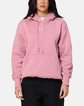 WrinkleResistant Nike Women's Sportswear Phoenix Fleece Oversized Pullover Hoodie Pink