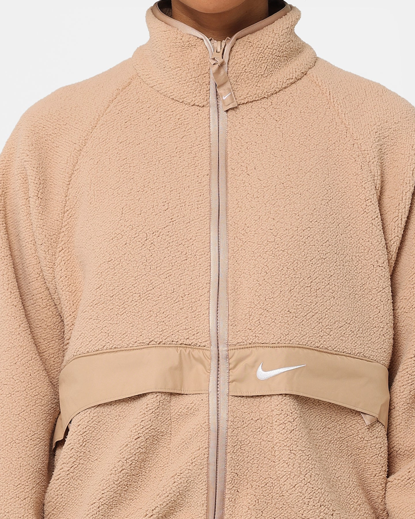 starlight Nike Women's Sportswear Sherpa Jacket Hemp/Hemp/White