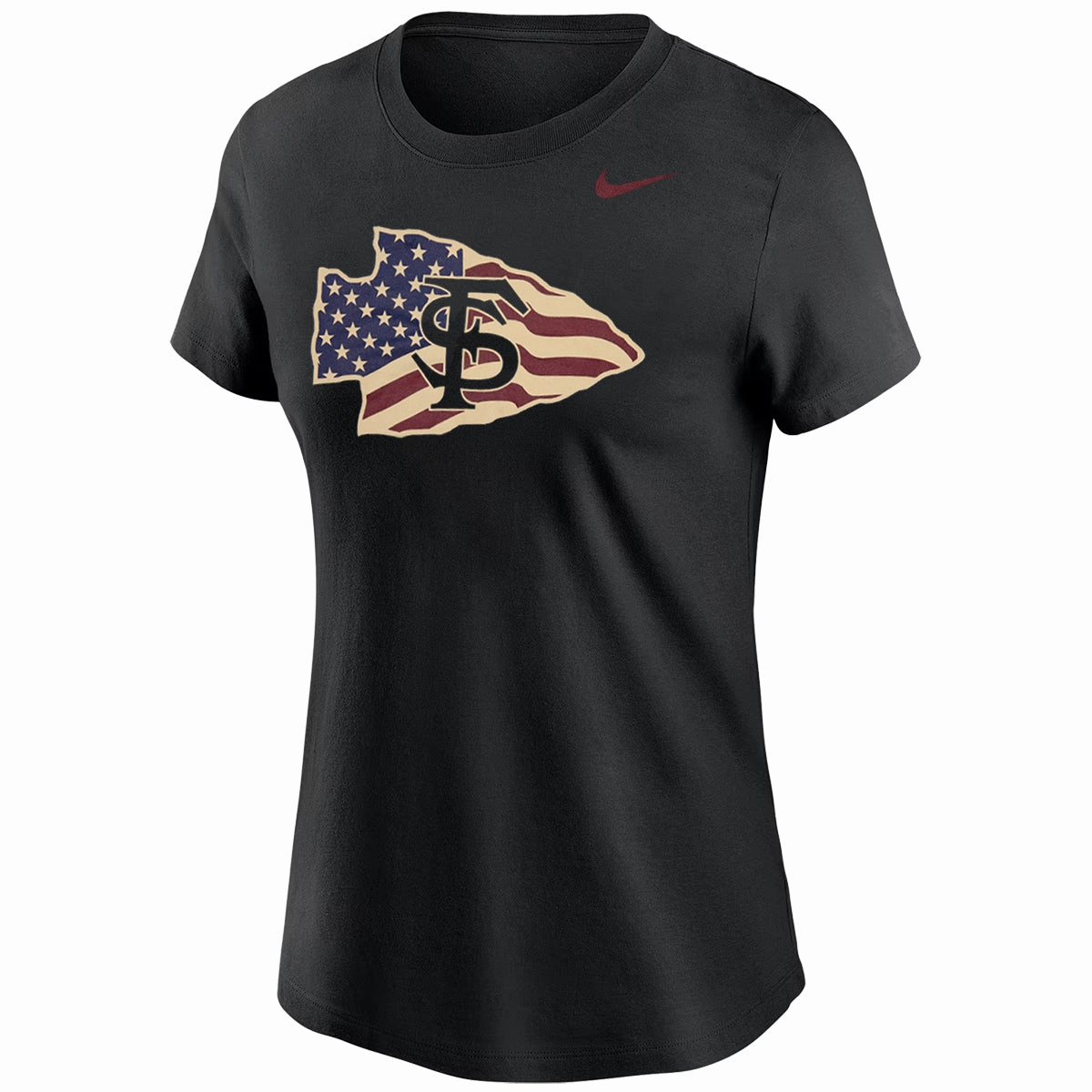 Versatile Design Outdoor Look Nike Women's Veteran's Alliance Arrowhead Short Sleeve T-shirt - Black