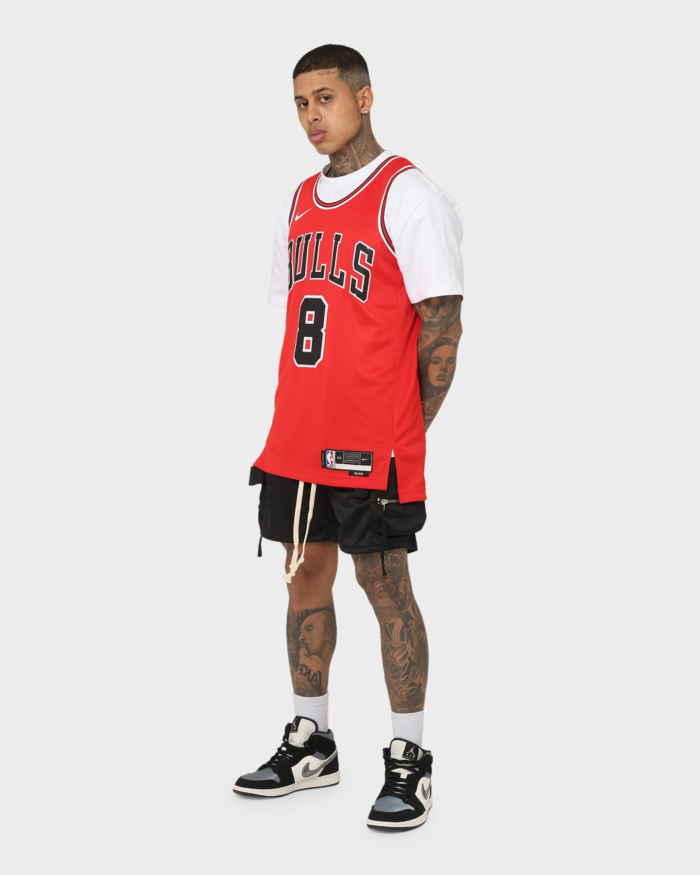 Nike Zach LaVine Chicago Bulls #8 Icon Edition 2022/23 Nike Dri-FIT NBA Swingman Jersey University Red Comfort Collar Design Wind Resistant Barrier