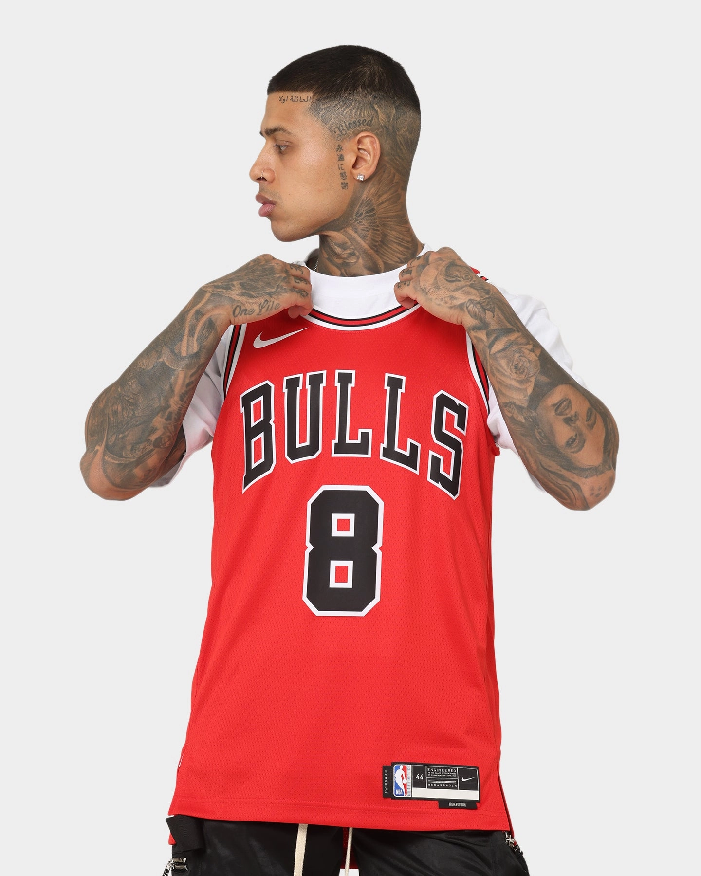 Airflow Enhancing Texture Contrast Binding Nike Zach LaVine Chicago Bulls #8 Icon Edition 2022/23 Nike Dri-FIT NBA Swingman Jersey University Red