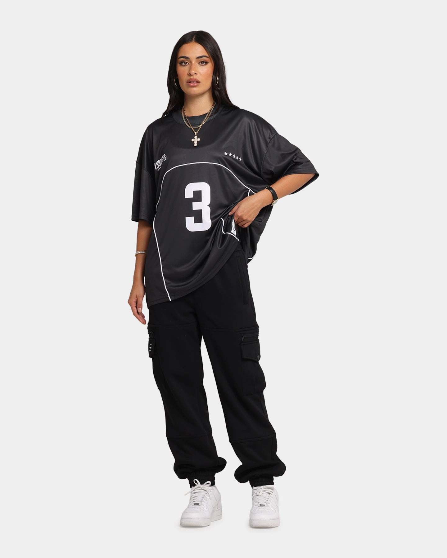 Carre Trainer T-Shirt Black Summer Essential
