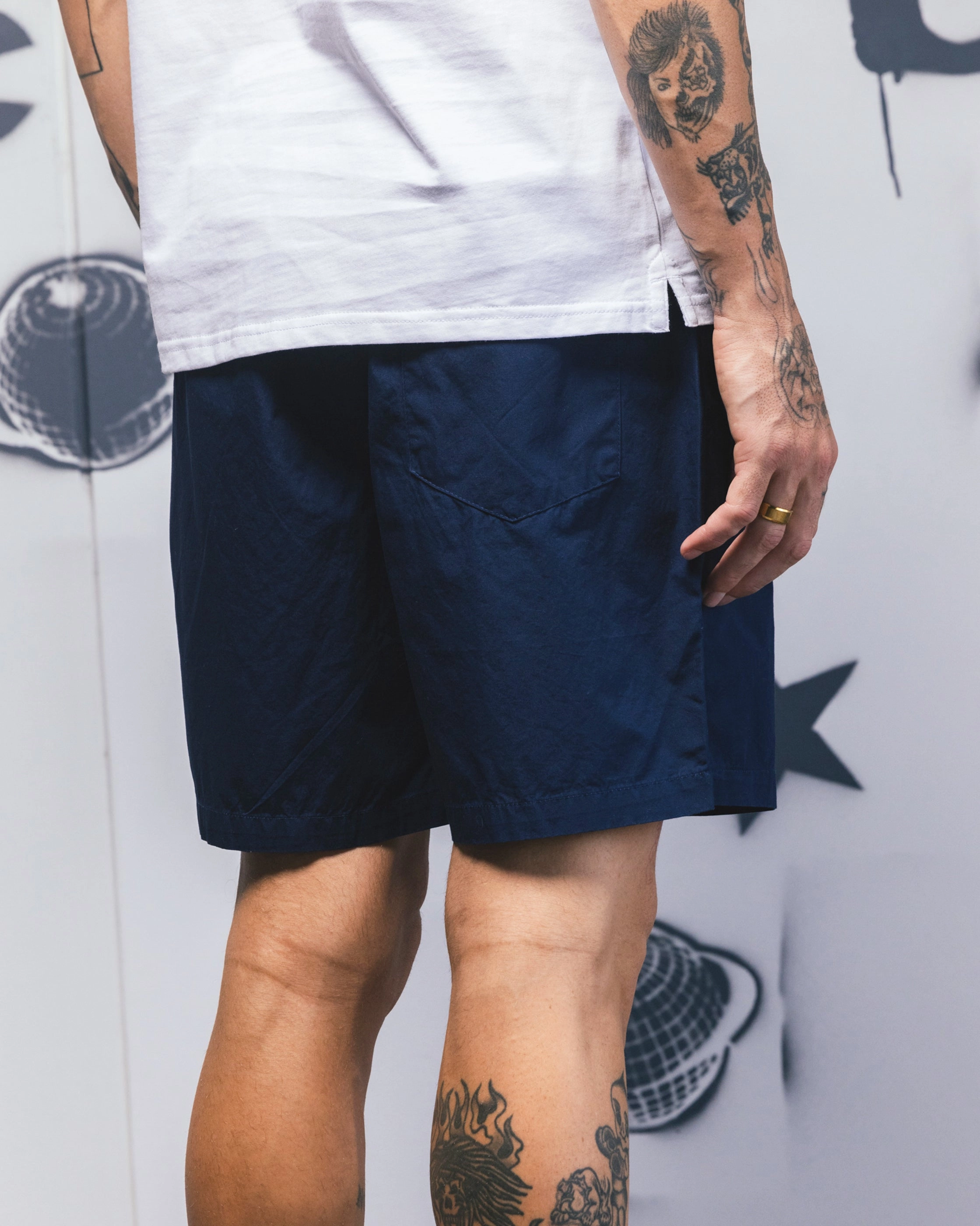 Non Irritating Seams Carre C-Star Beach Shorts Navy