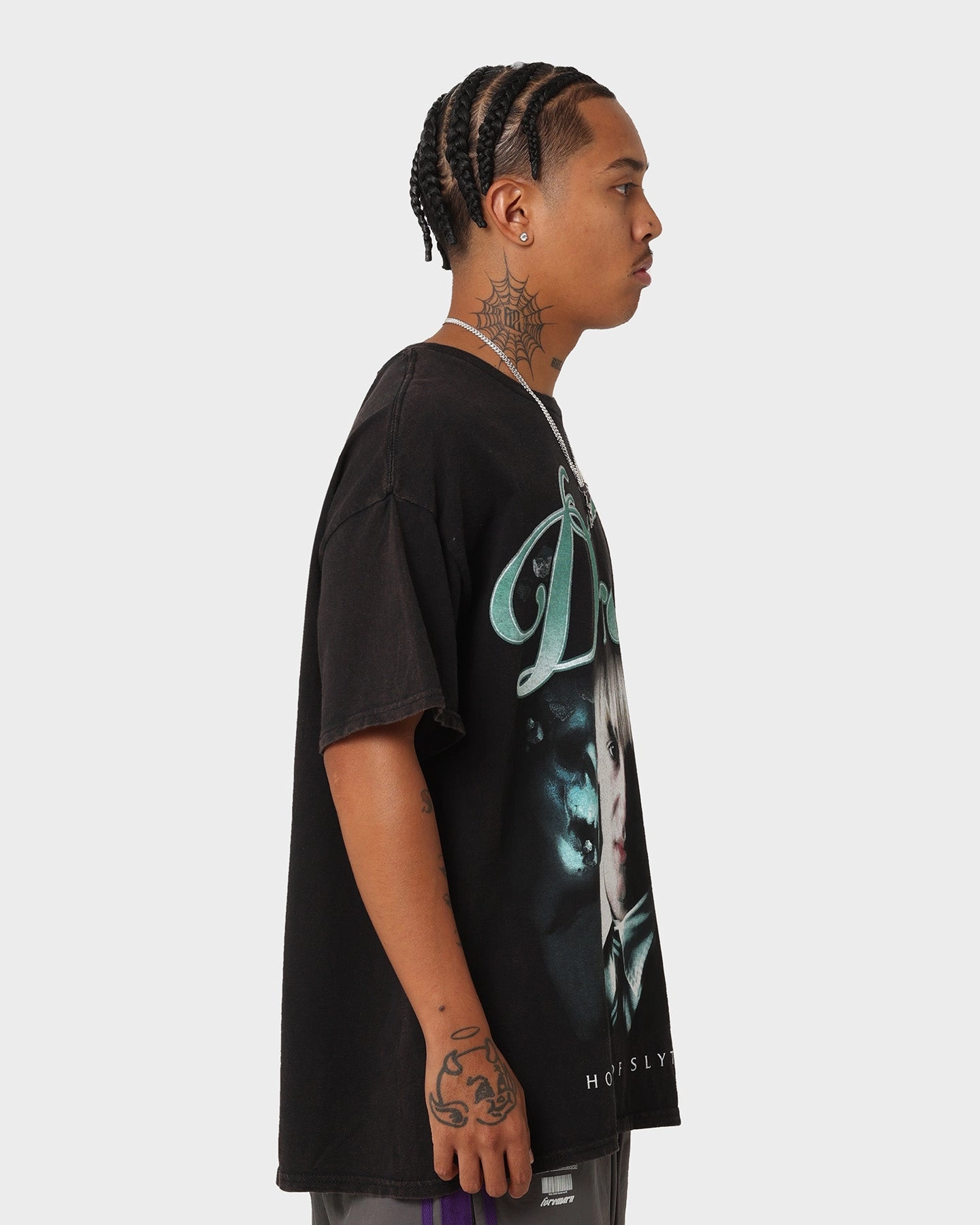 Office Wear American Thrift X Harry Potter Draco Vintage T-Shirt Black Wash