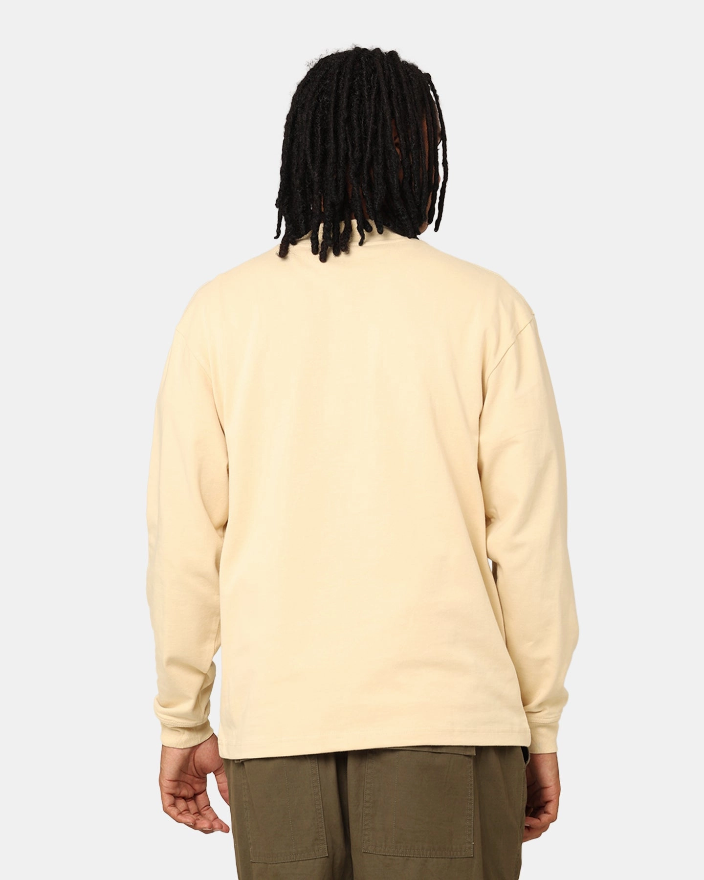 Students Golf Addington Long Sleeve Mock Neck T-Shirt Sand Lightweight Weave