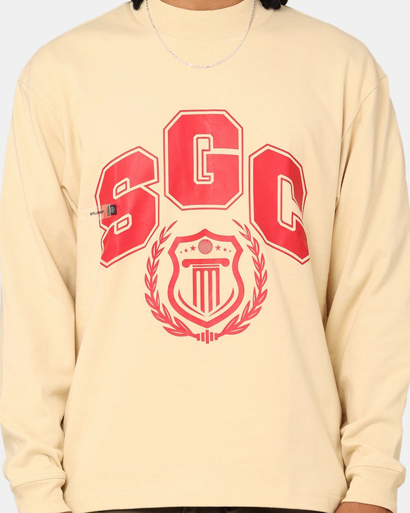 Students Golf Addington Long Sleeve Mock Neck T-Shirt Sand perfect for all-day wear Comfy Wardrobe