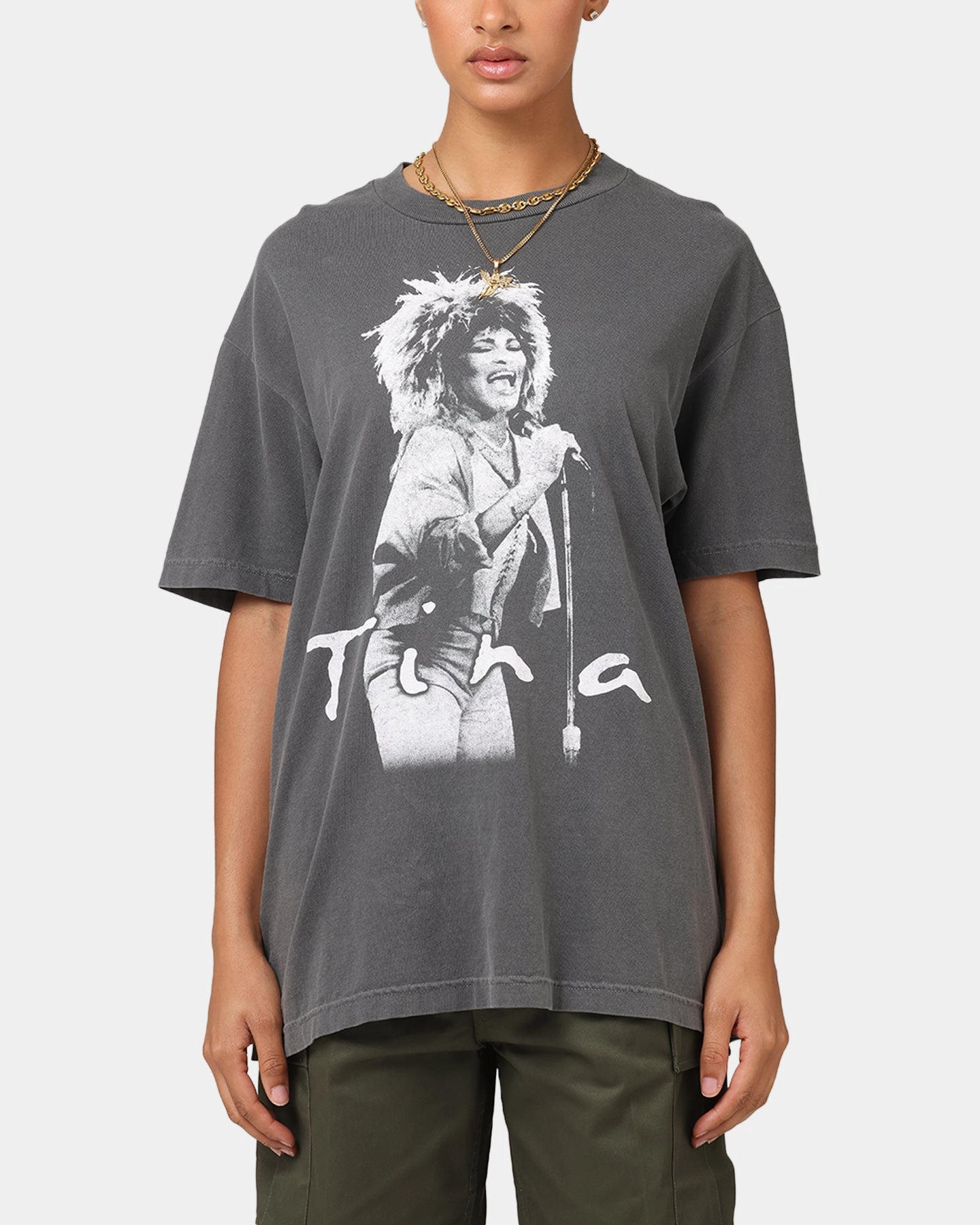 coordinate with other items Tina Turner Tina Turner Vintage T-Shirt Faded Black