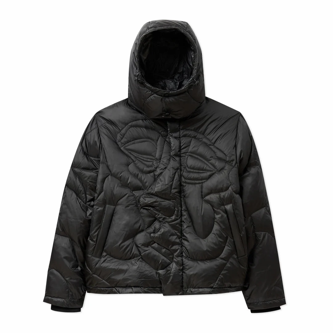 Compact Design Reinforced Stitching Kidsuper Kissing Puffer 'Black'