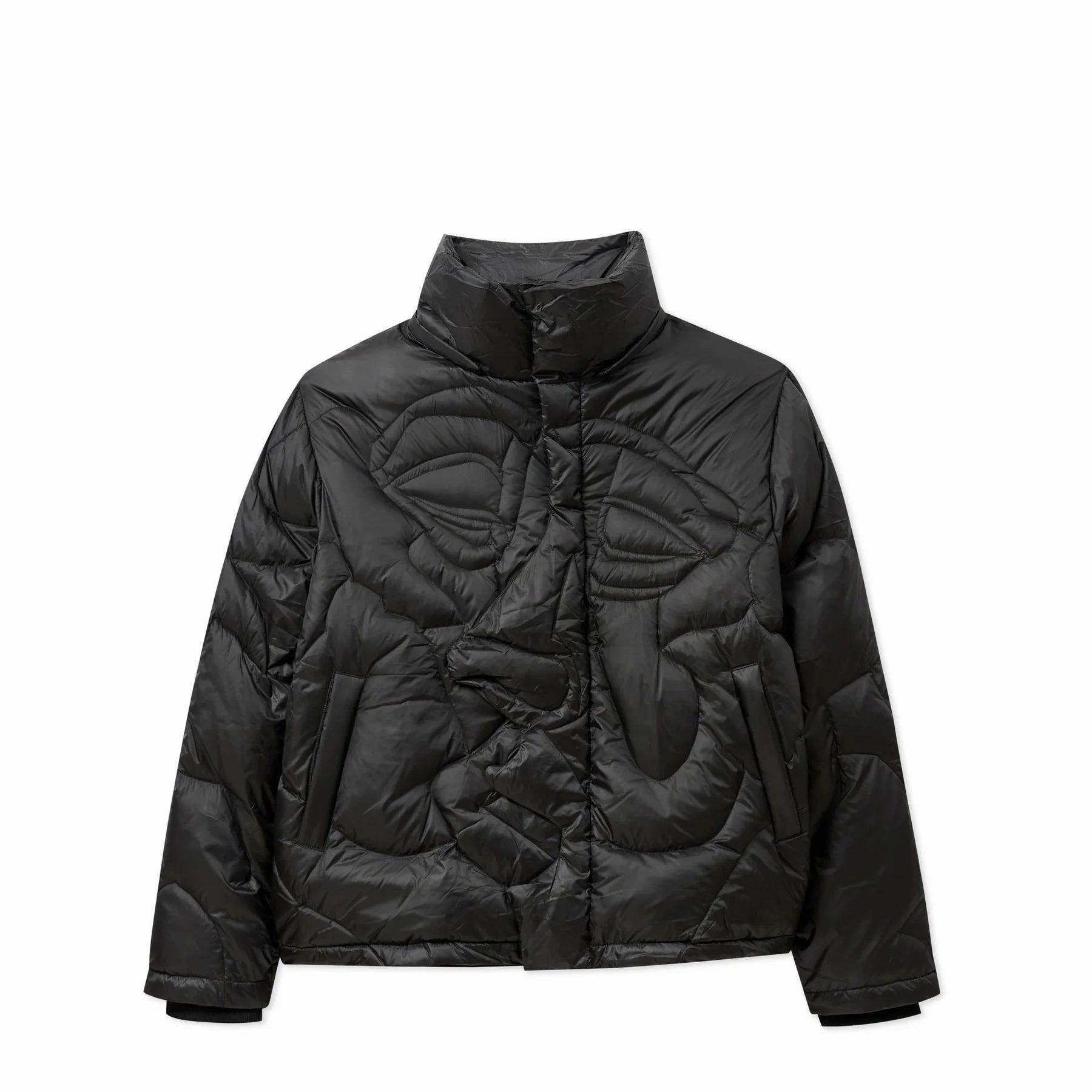 Smart Weather Style AdjustableHood Kidsuper Kissing Puffer 'Black'