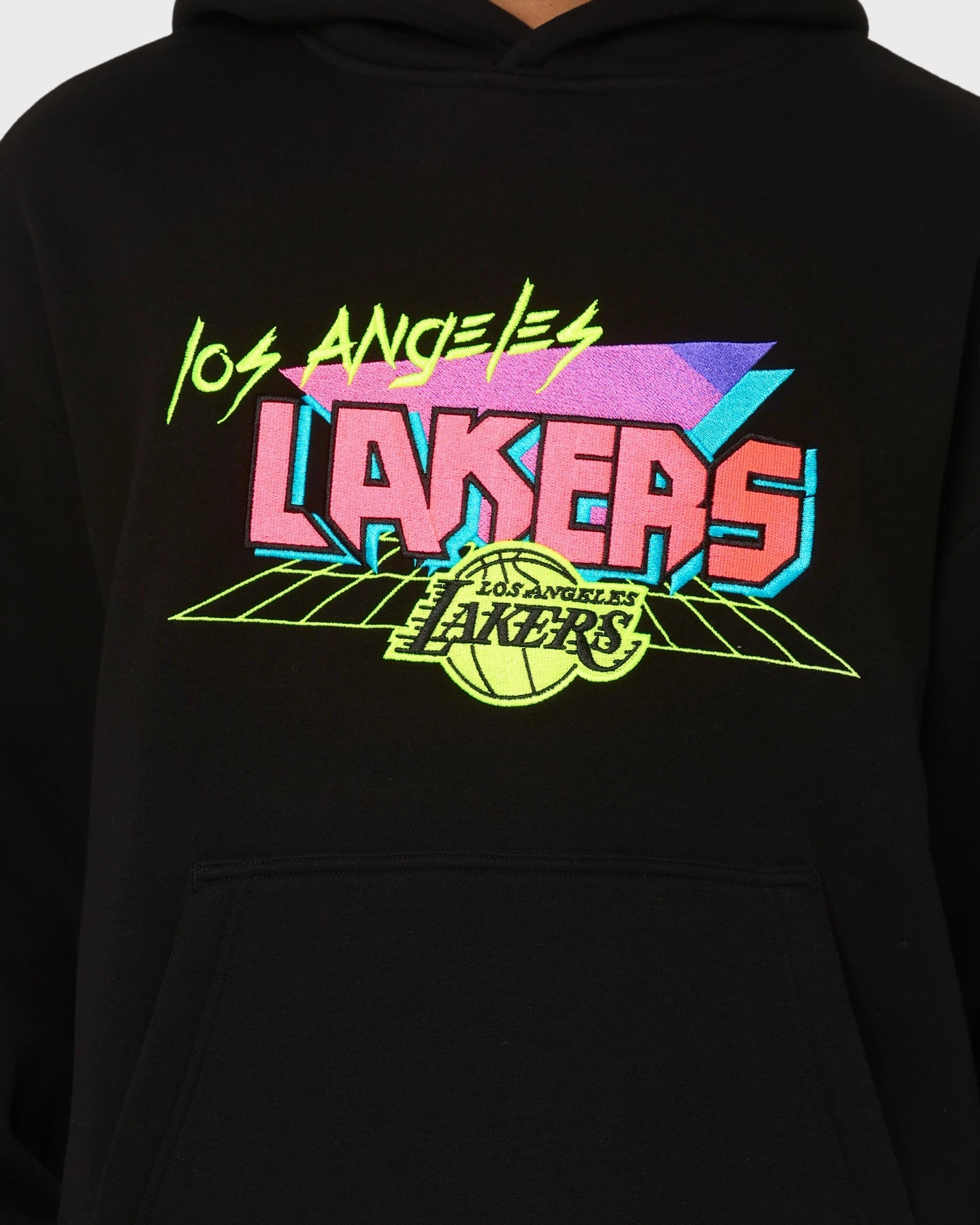 New Era Los Angeles Lakers Retro Arcade Hoodie Black Modern Fit