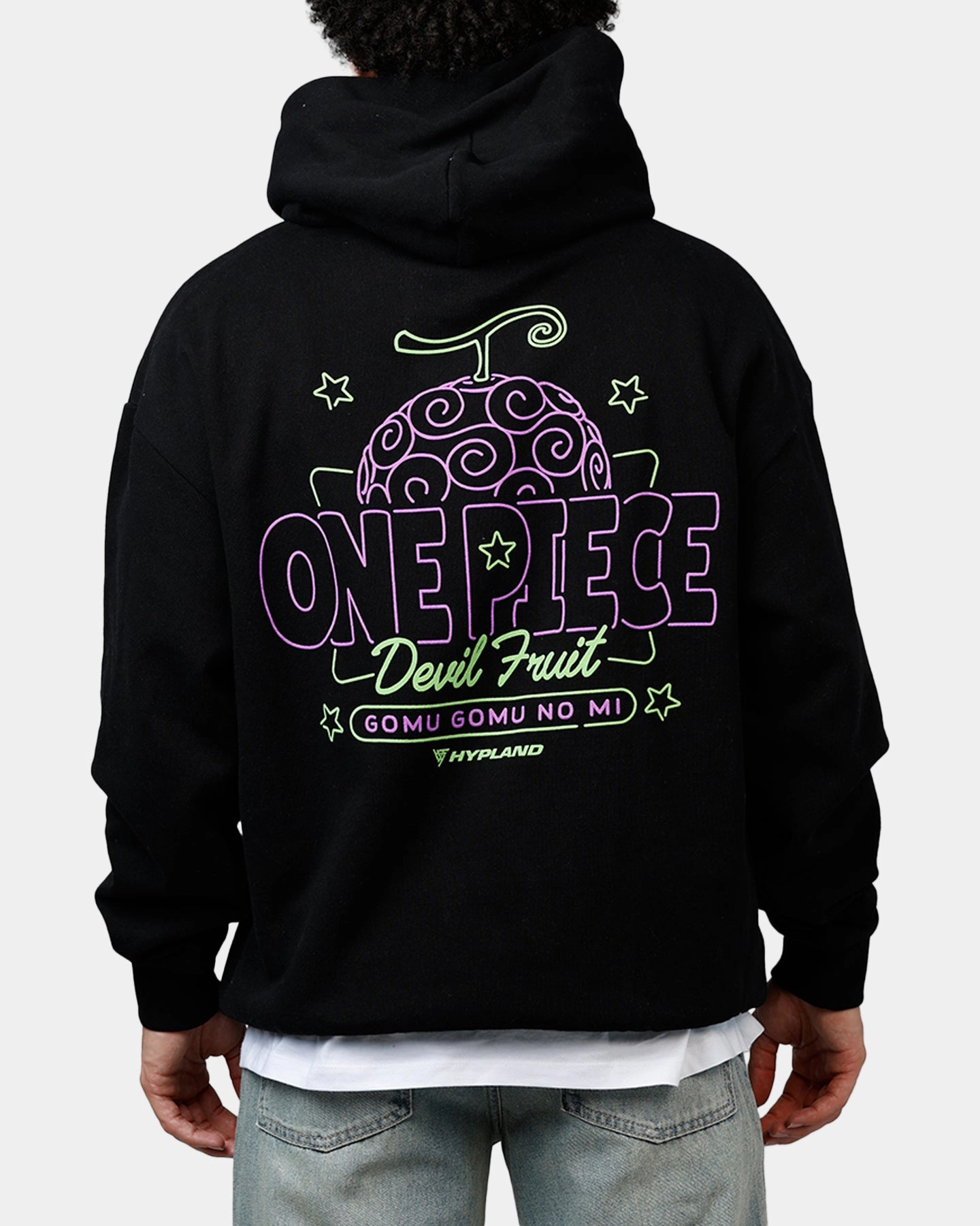 planned purchase Hypland X One Piece Neon Gomu Hoodie Black