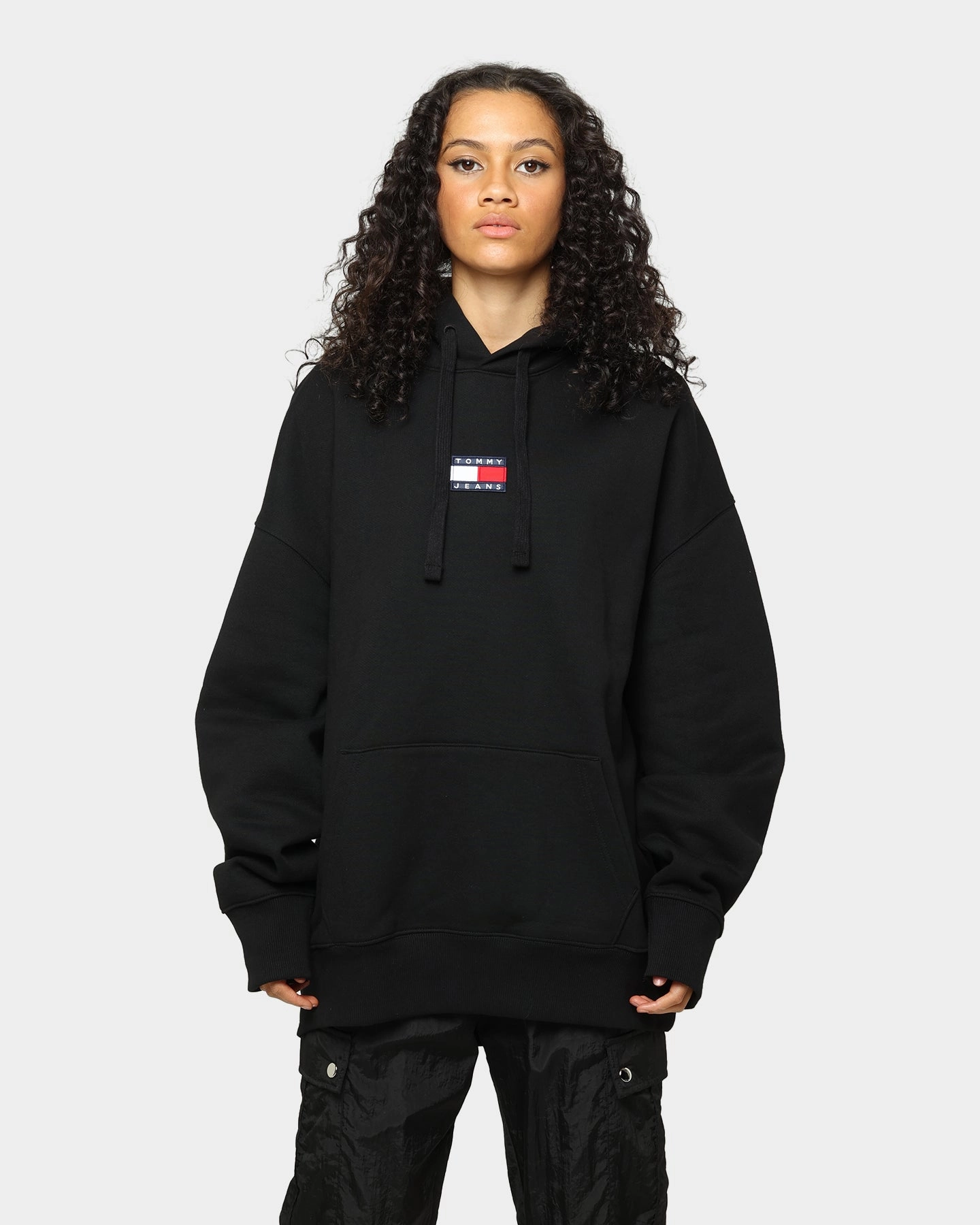 Tommy Jeans Tommy Badge Hoodie Black Moisture Wicking Layer Sell