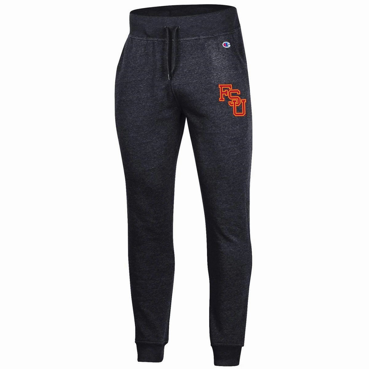 Champion Men's Vault Stacked FSU Tri-blend Fleece Jogger Pant - Black Non Irritating