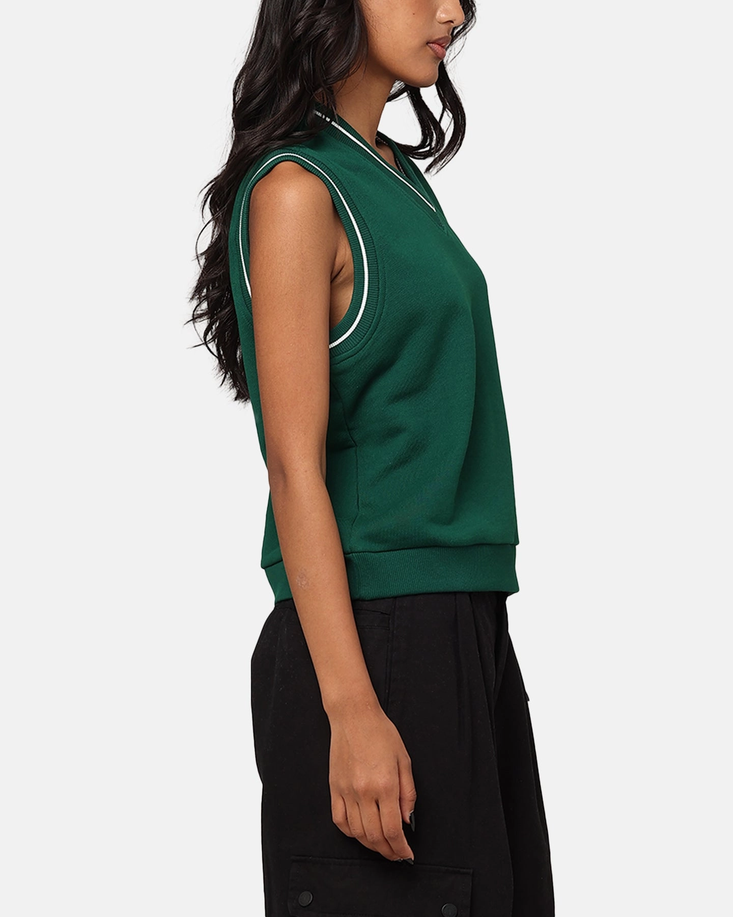 Reebok Women's Court Classics Vest Dark Green Rain Ready