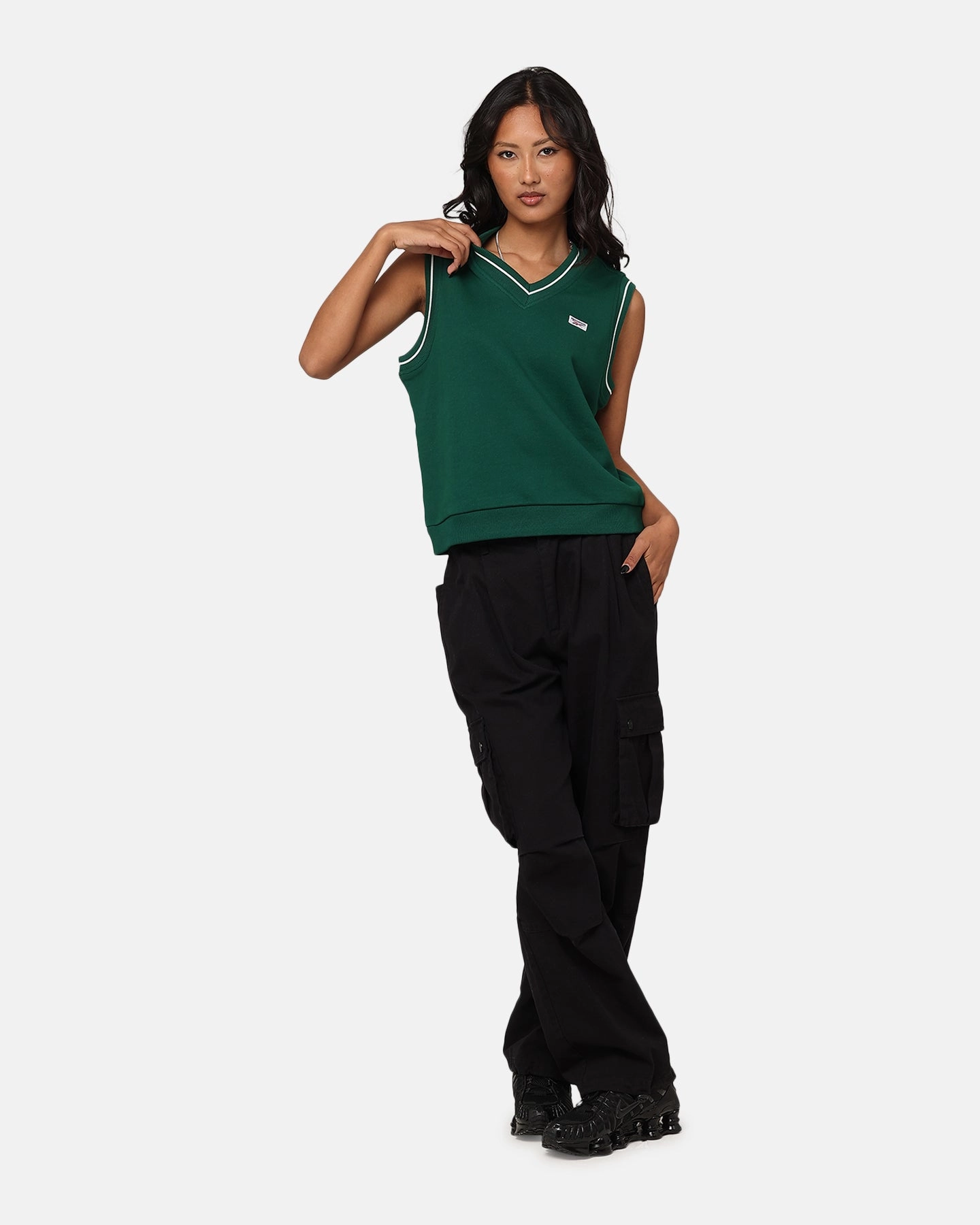 Reebok Women's Court Classics Vest Dark Green city dwellers
