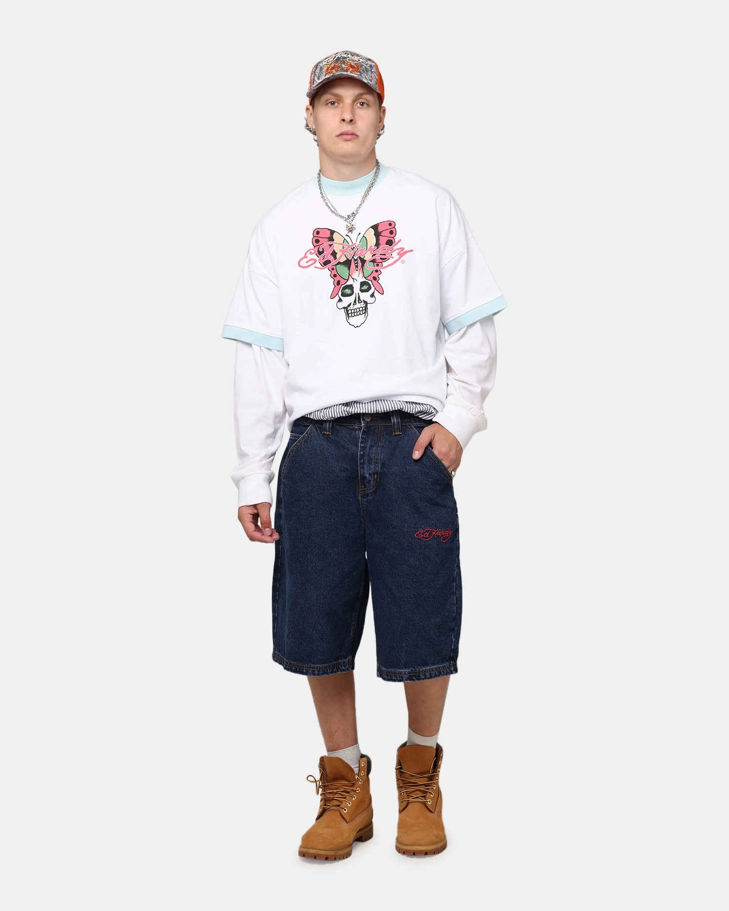 Ultimate Ventilation Channels MultiPurposeUtility Ed Hardy Brave Hearts Jorts Indigo